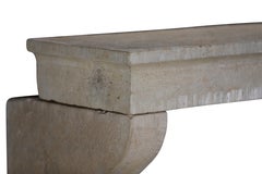 French Style Limestone Modern Rustic Chic Fireplace Mantle