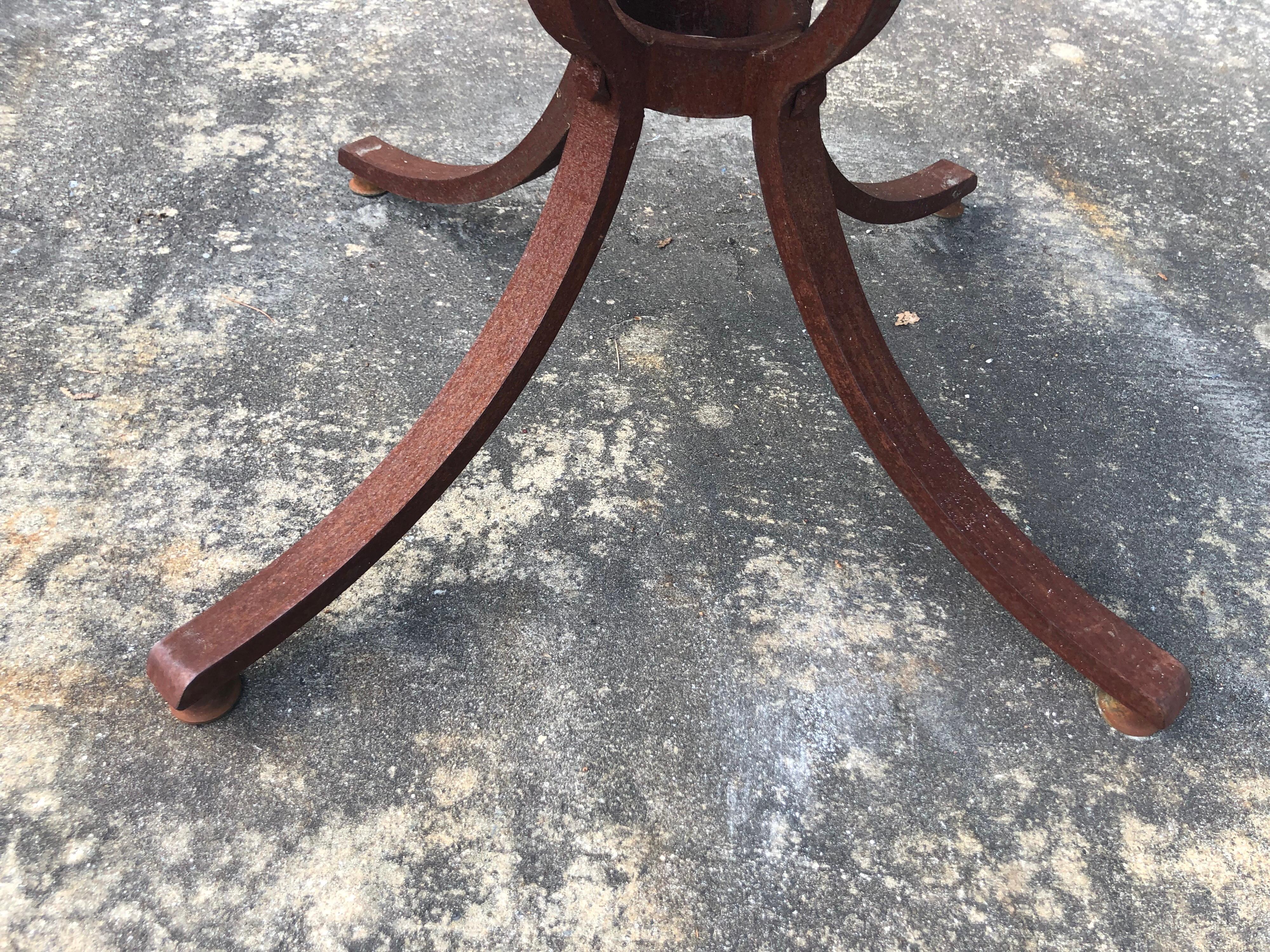 French Style Marble-Top Iron Dining Table 9