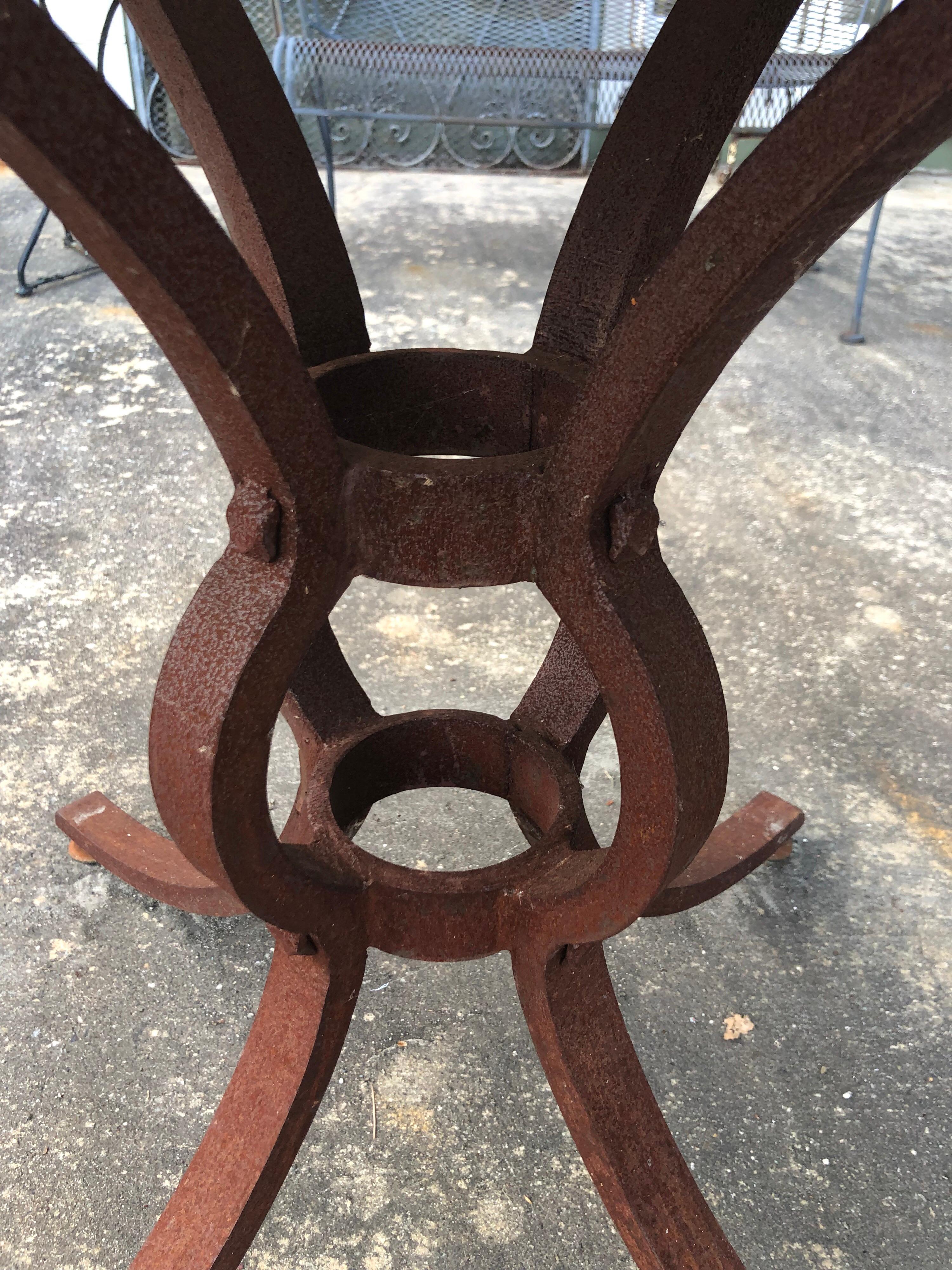 French Style Marble-Top Iron Dining Table 10