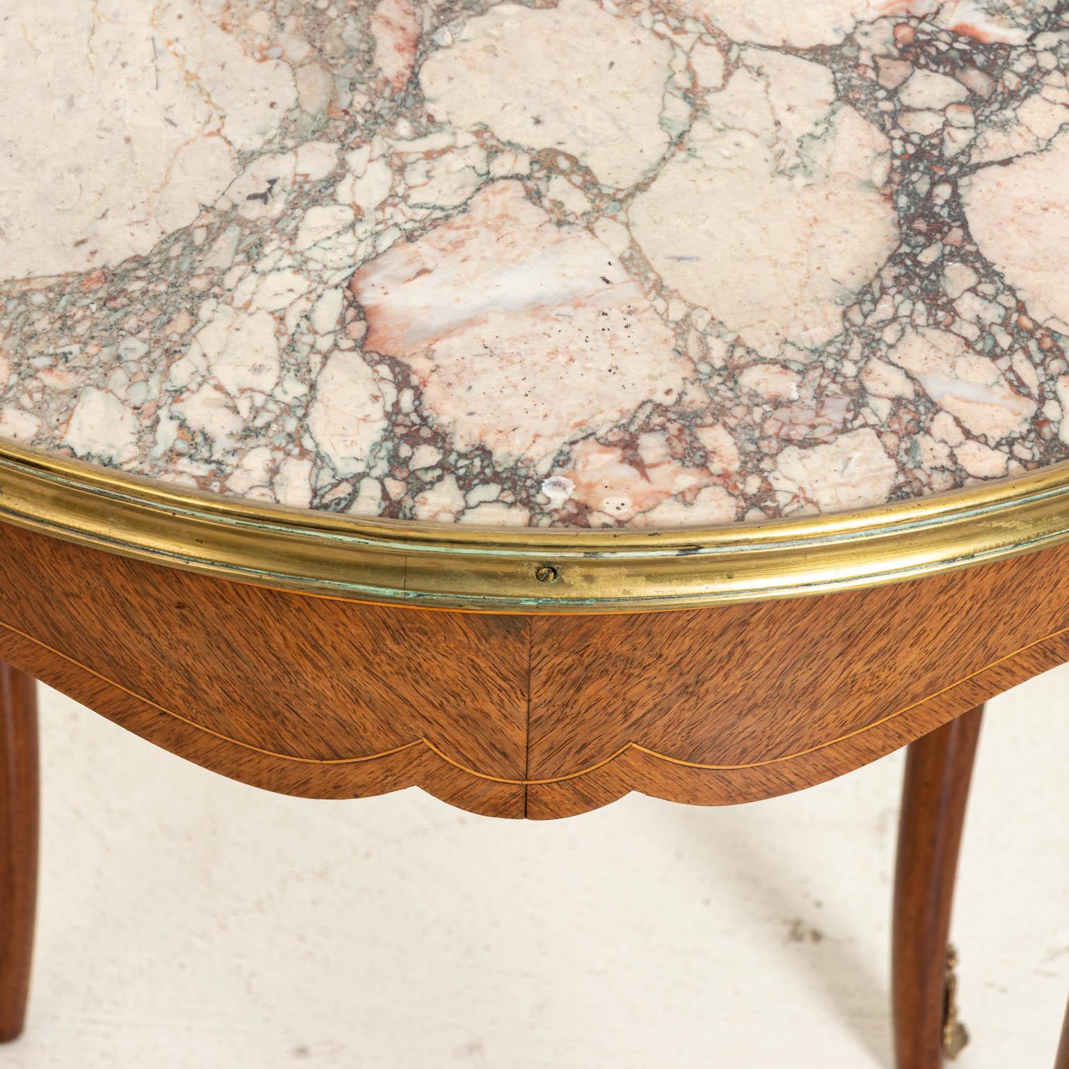 Early 20th Century French Style Marble-Top Table