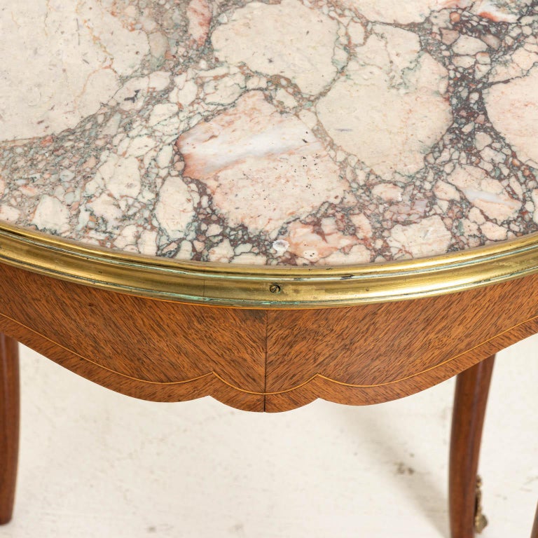 French Style MarbleTop Table at 1stDibs
