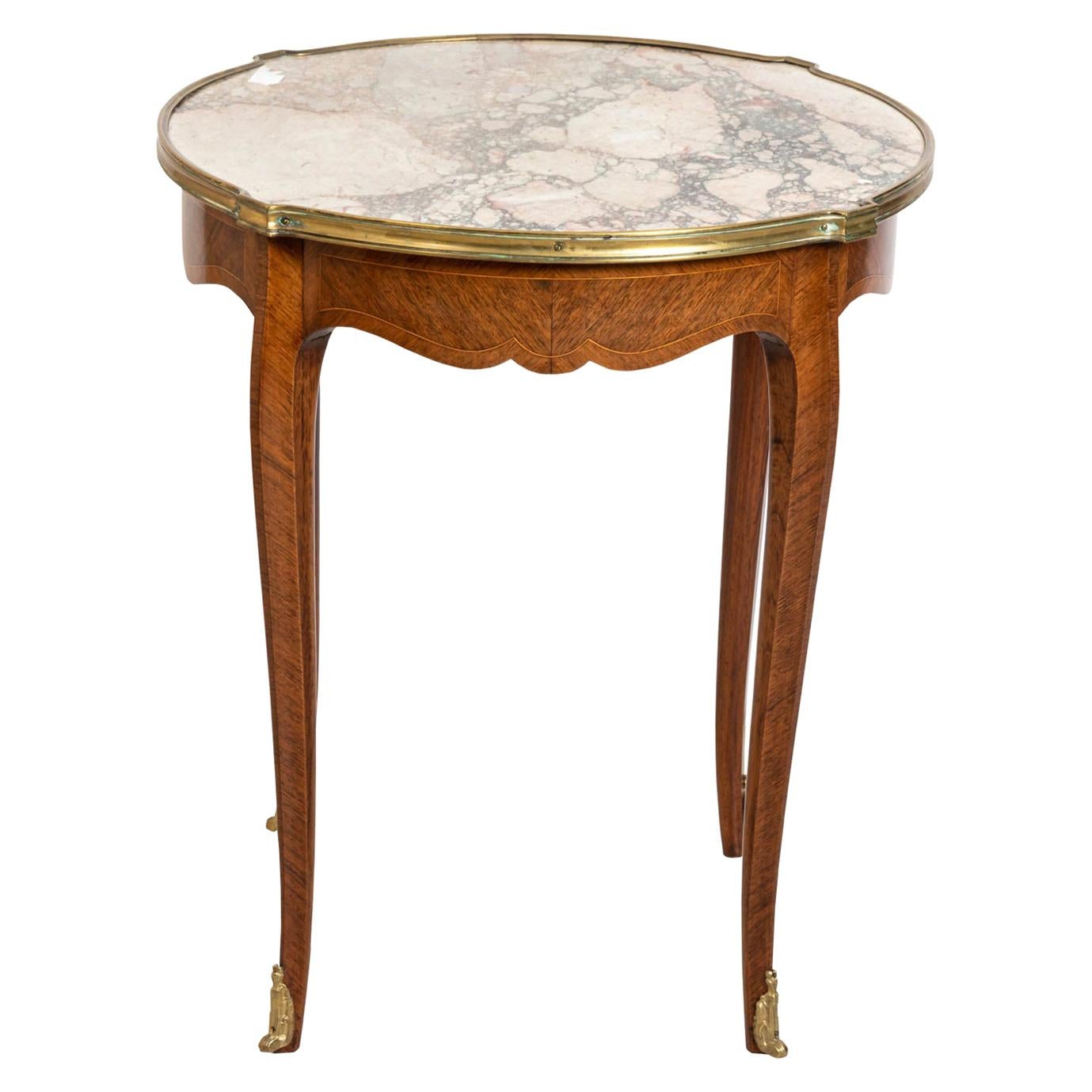 French Style Marble-Top Table