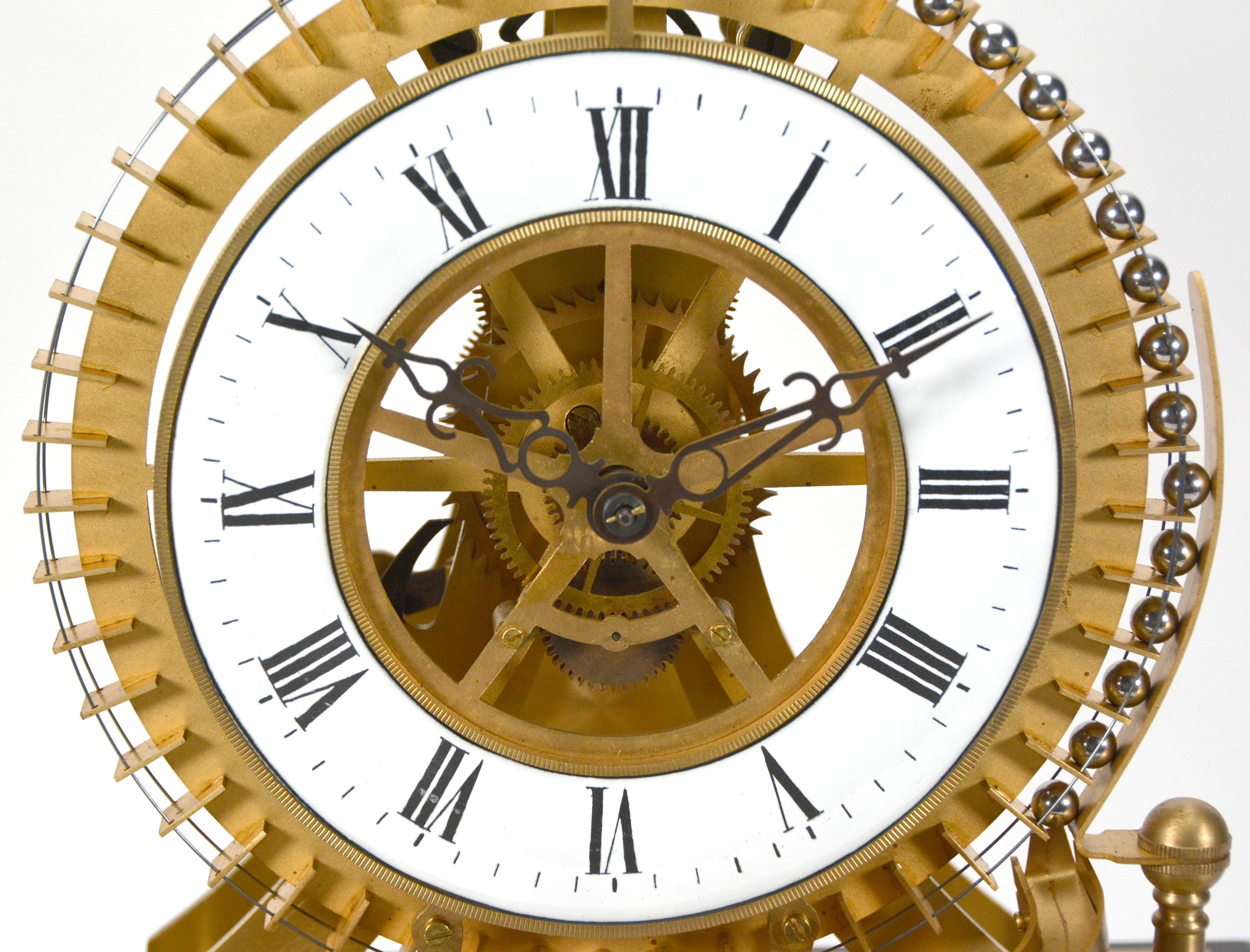 French Style Mystery Big wheel Water Tower Gravity Rolling Ball Industrial Clock For Sale 6