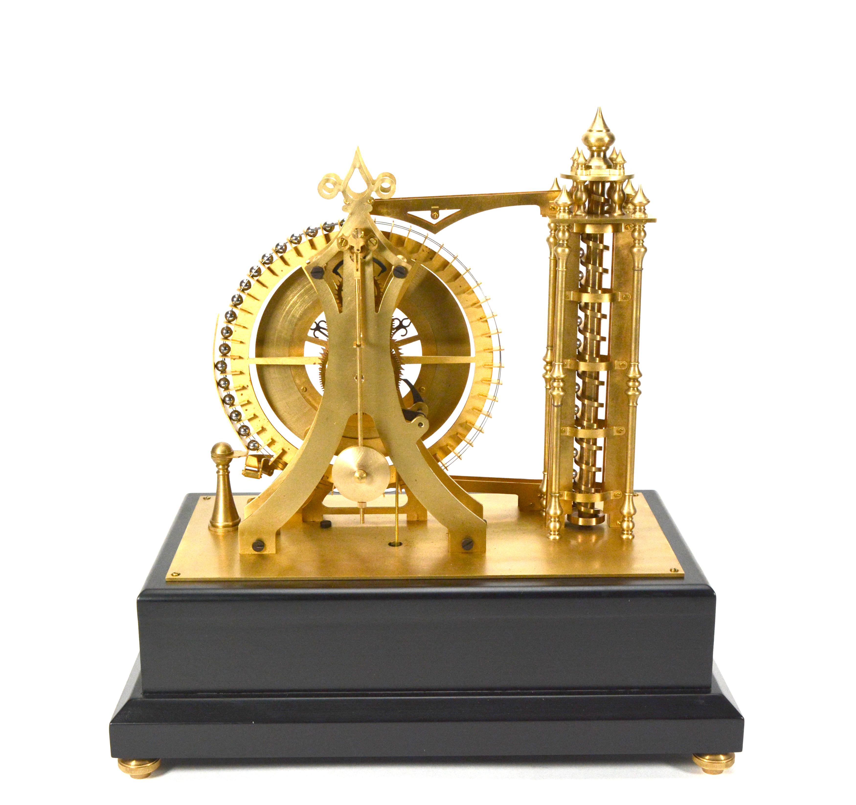 French Style Mystery Big wheel Water Tower Gravity Rolling Ball Industrial Clock For Sale 10