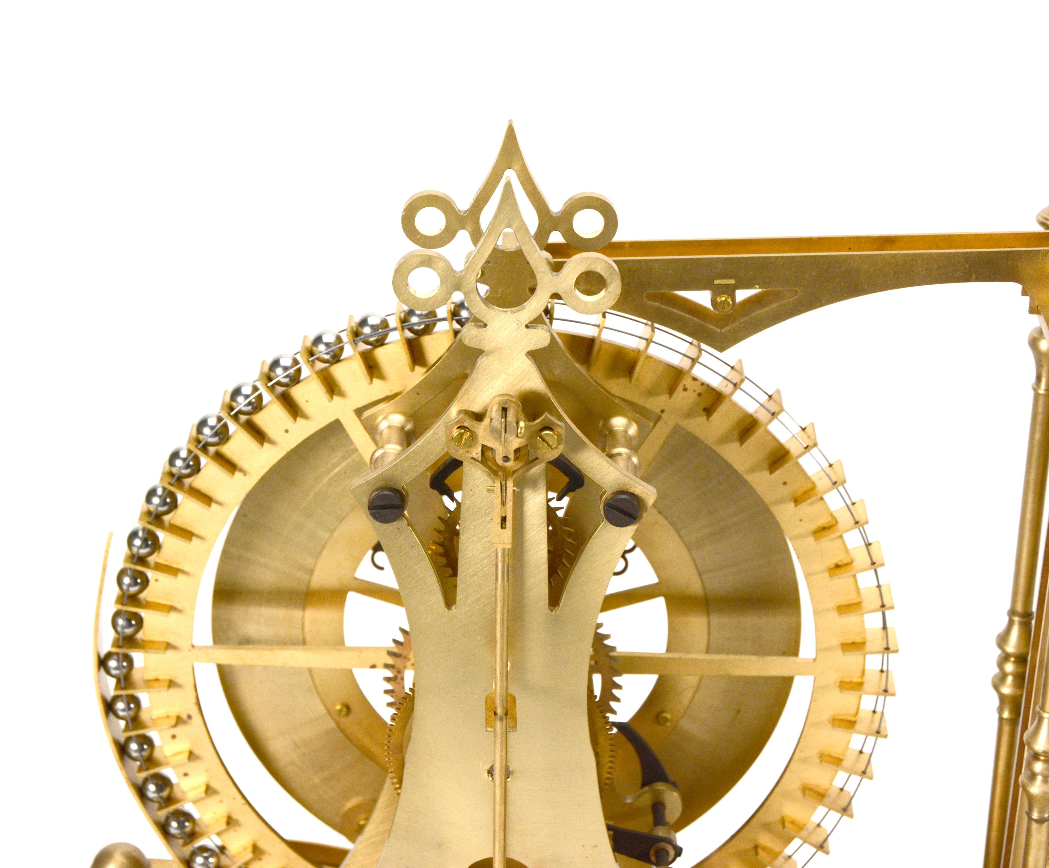 French Style Mystery Big wheel Water Tower Gravity Rolling Ball Industrial Clock For Sale 11
