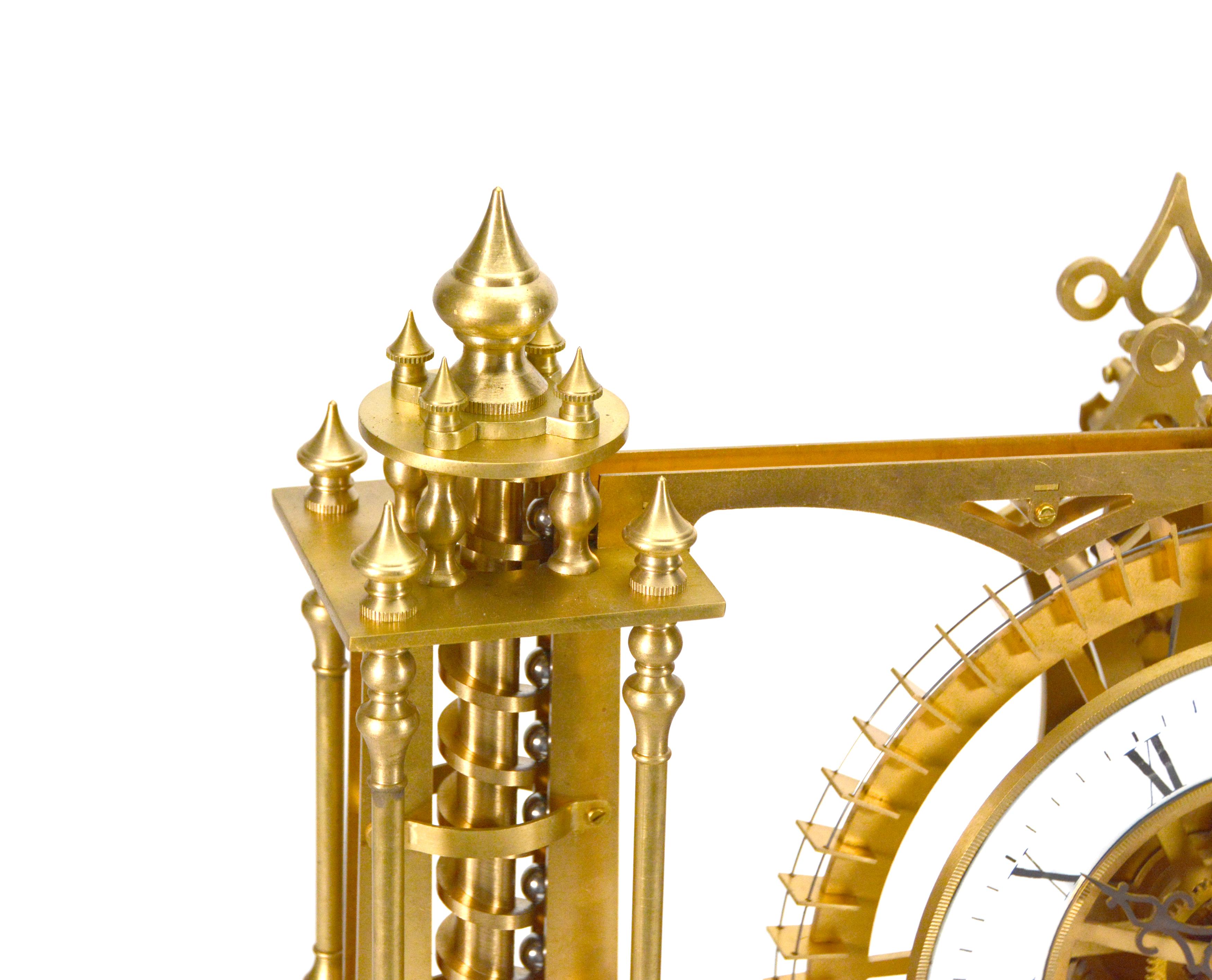 French Style Mystery Big wheel Water Tower Gravity Rolling Ball Industrial Clock For Sale 2