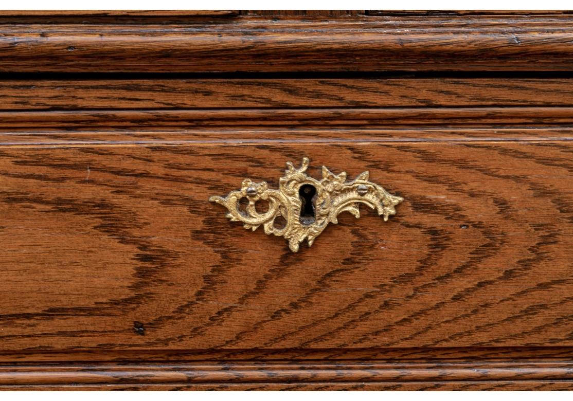 French Provincial French Style Oak Chest Of Drawers For Sale