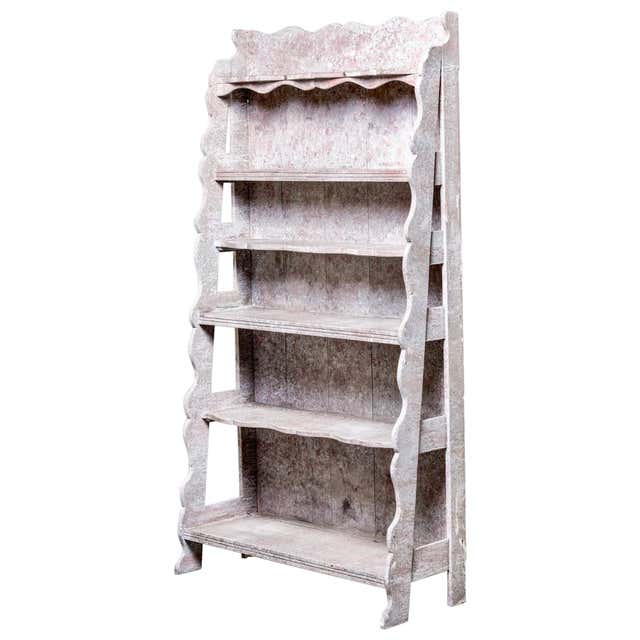 French Style Wine Racks Rustic Wood and Iron French Shelf-Style Wine Rack at 1stDibs