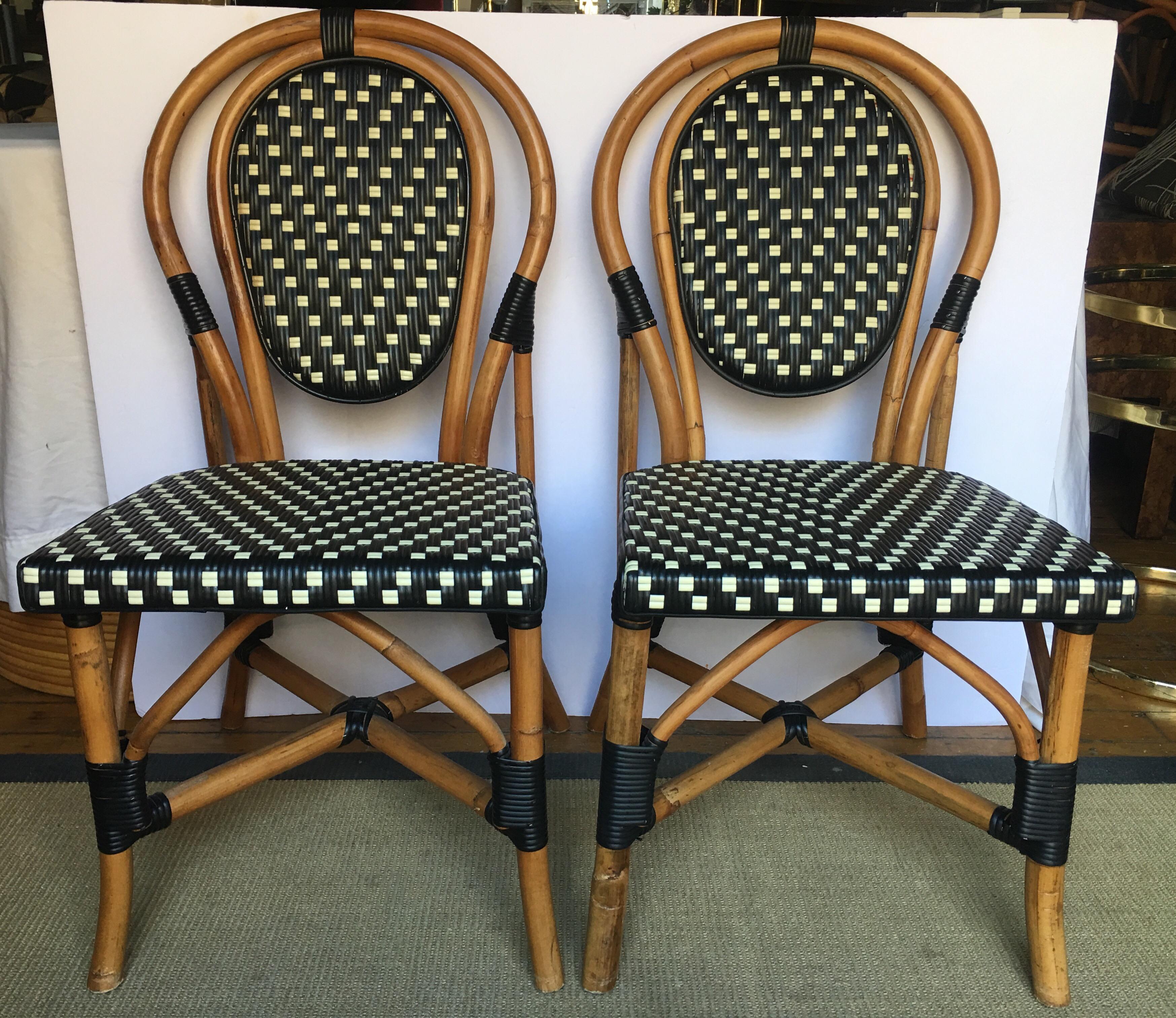 french rattan dining chairs