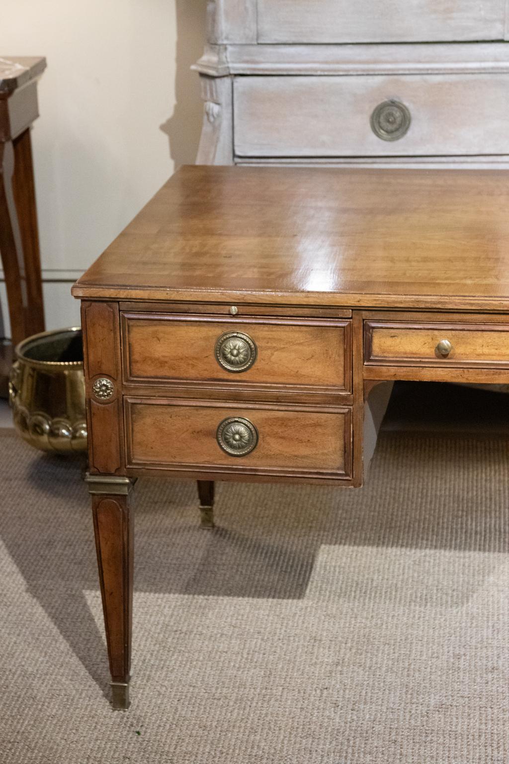 French Style Partner's Desk by Baker, circa 1970s 1