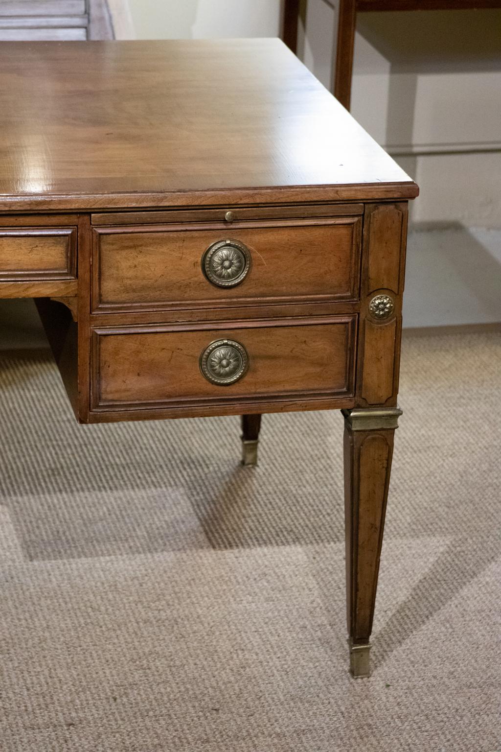 French Style Partner's Desk by Baker, circa 1970s 2