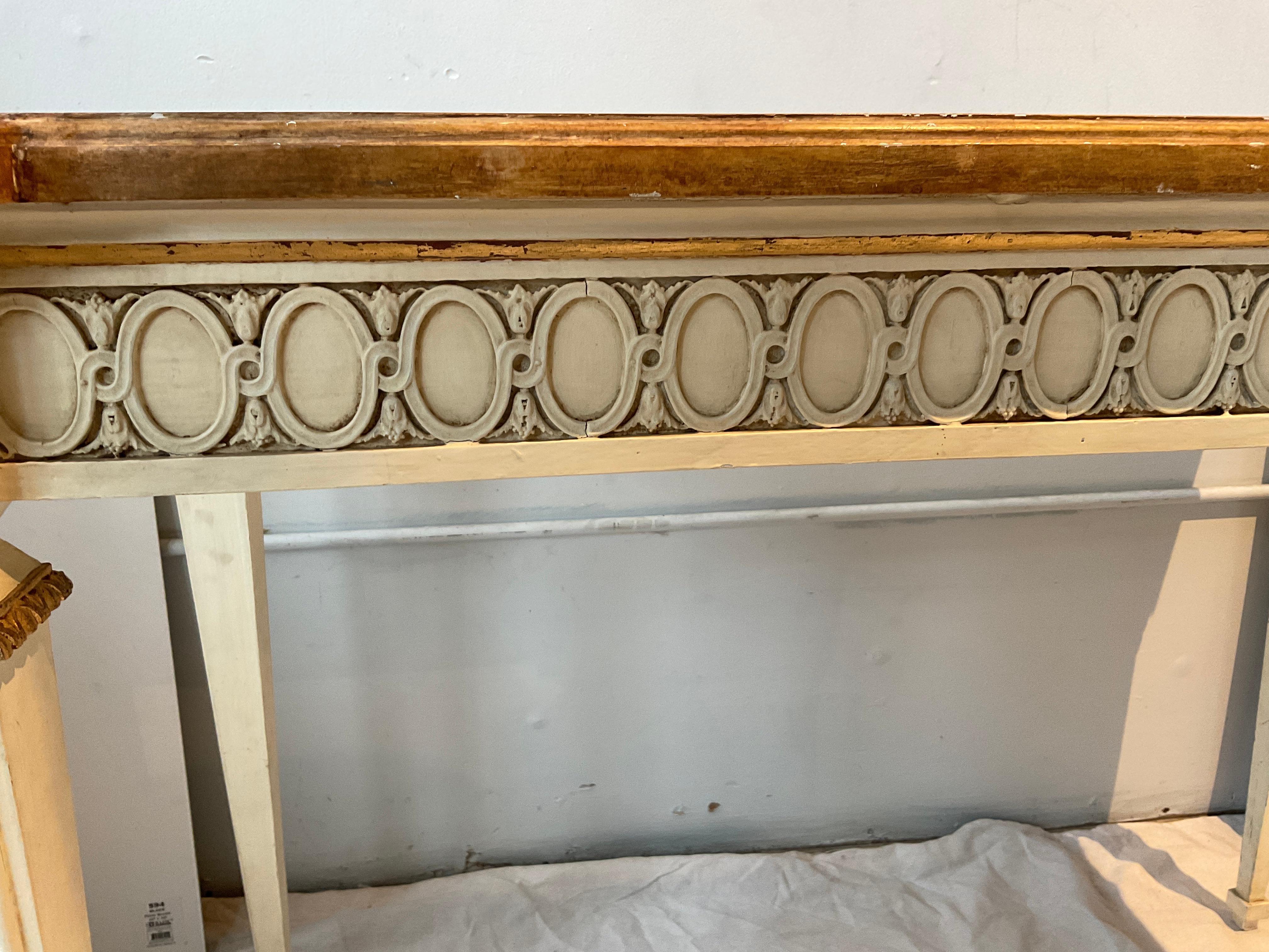 French Style Regency Painted Console For Sale 7