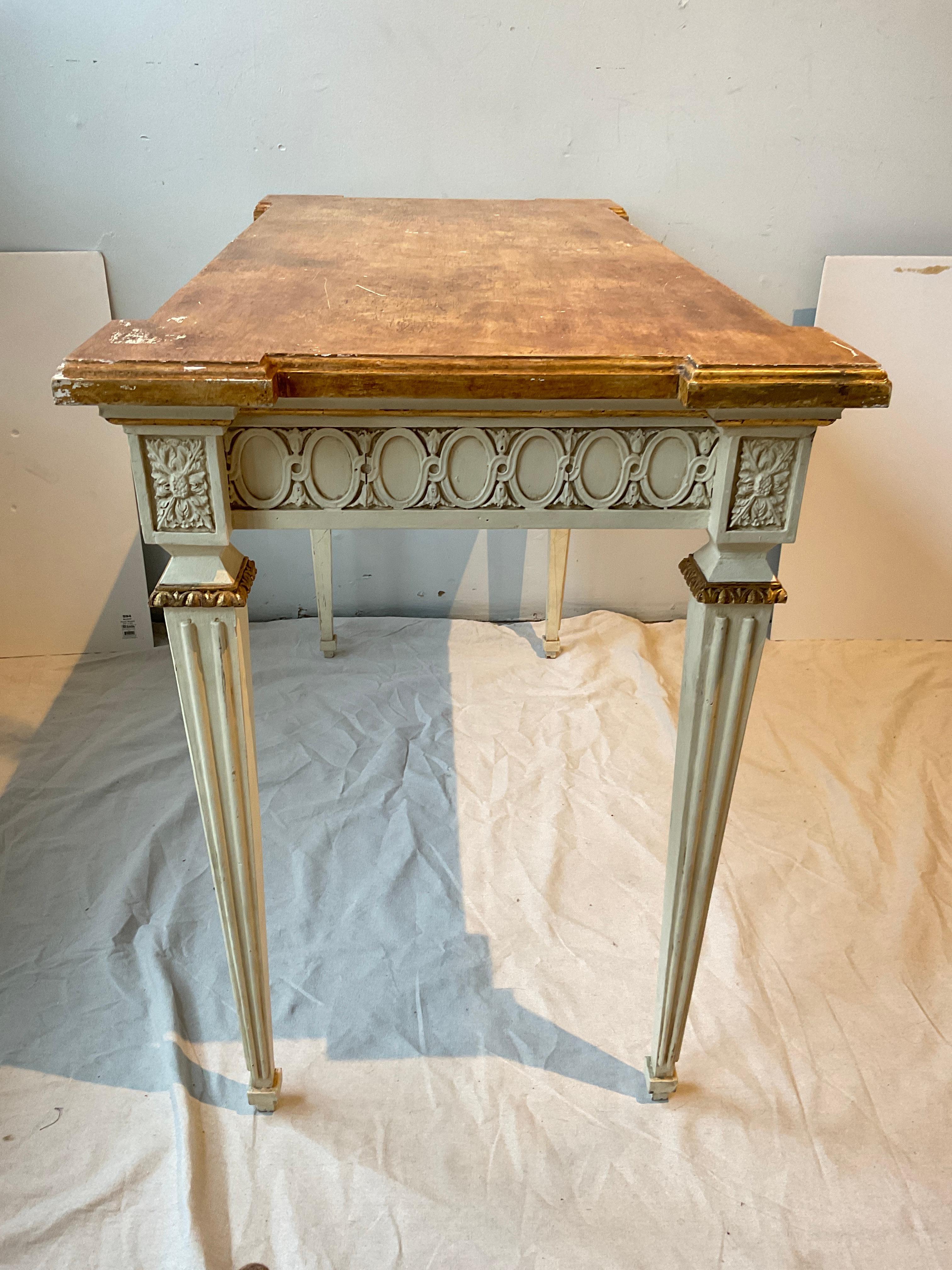 French Style Regency Painted Console For Sale 2