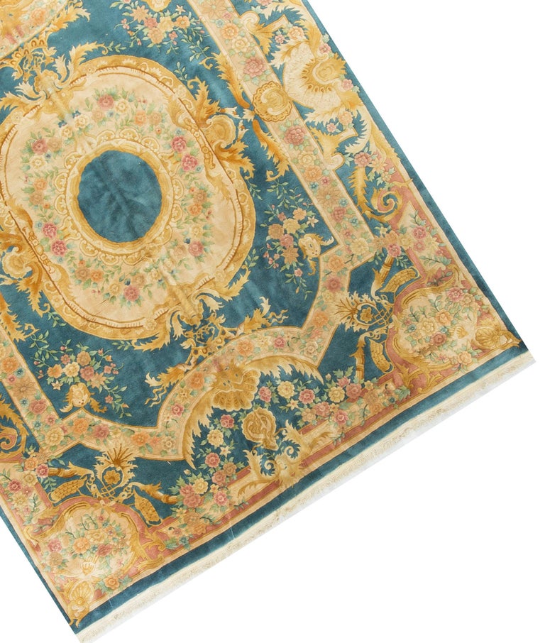 French Style Savonnerie Rug Carpet For Sale at 1stdibs