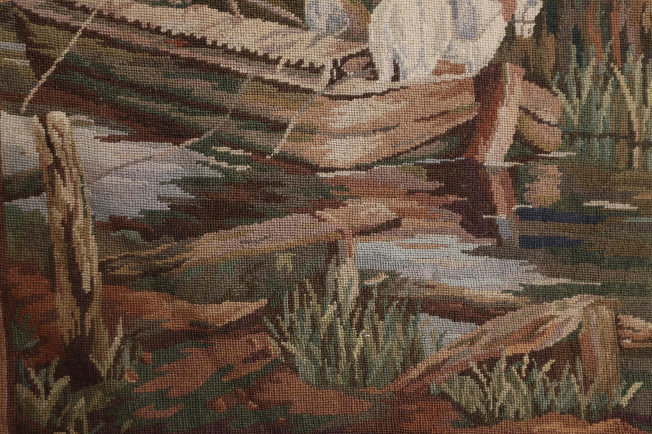 Alfombra de estilo francés Tapiz Tejido a mano Alfombra de Aubusson Colgante de pared de lana Costura en venta