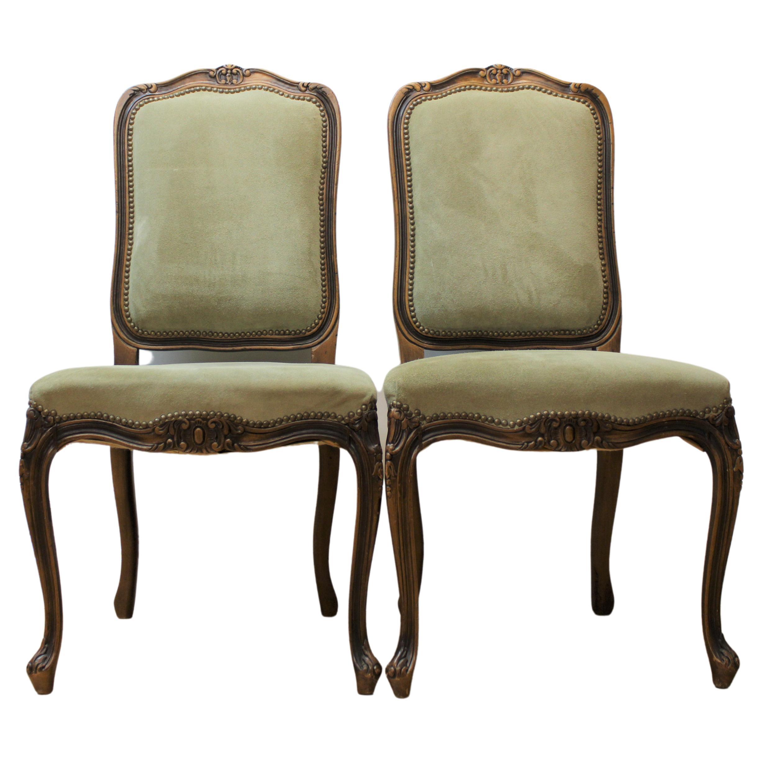 French Style Side Chairs by Chateau D'ax For Sale