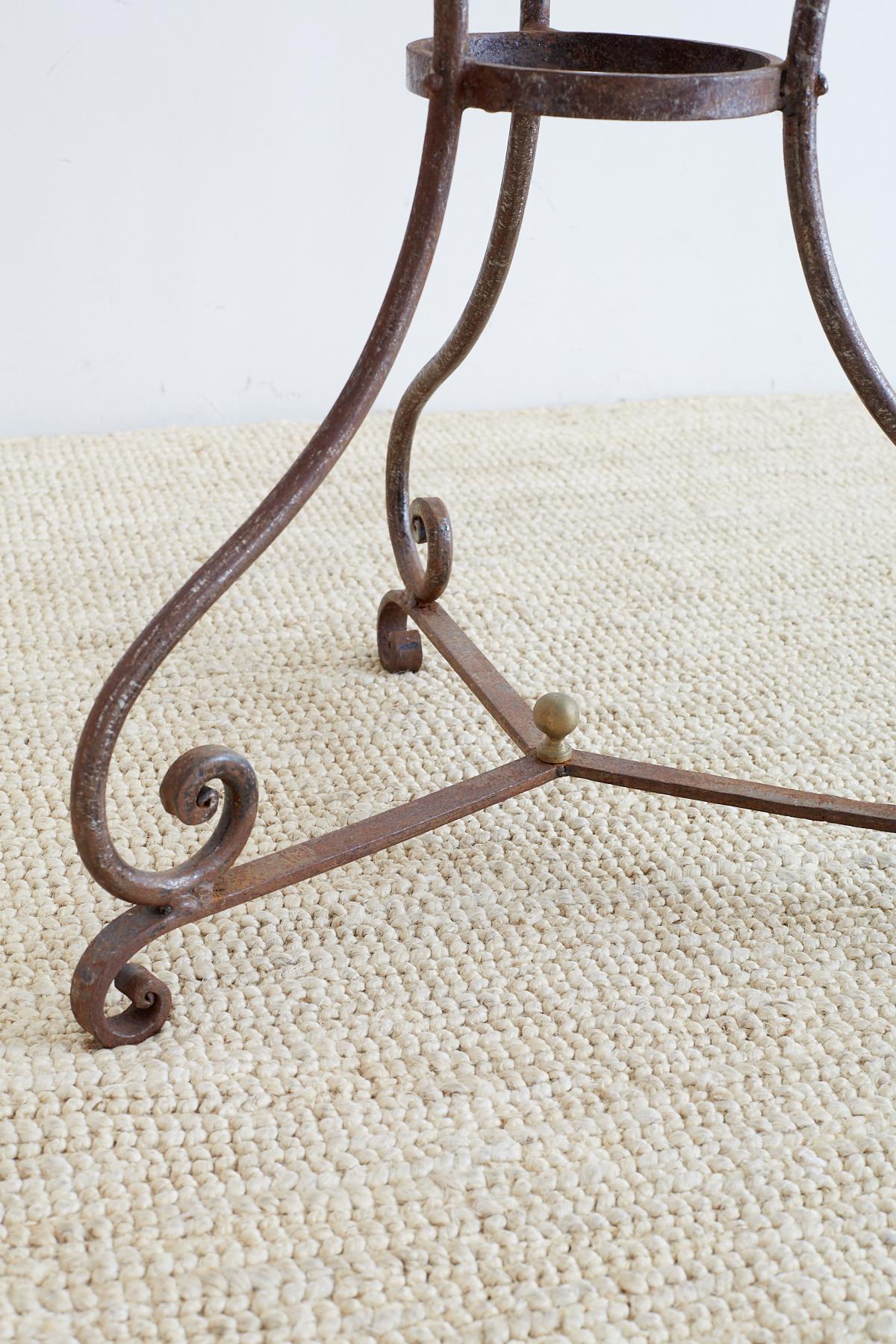 French Style Stone Top Bistro or Cafe Table 3