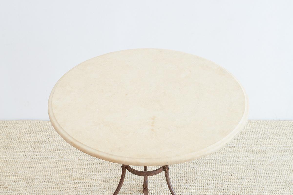 French Style Stone Top Bistro or Cafe Table 6