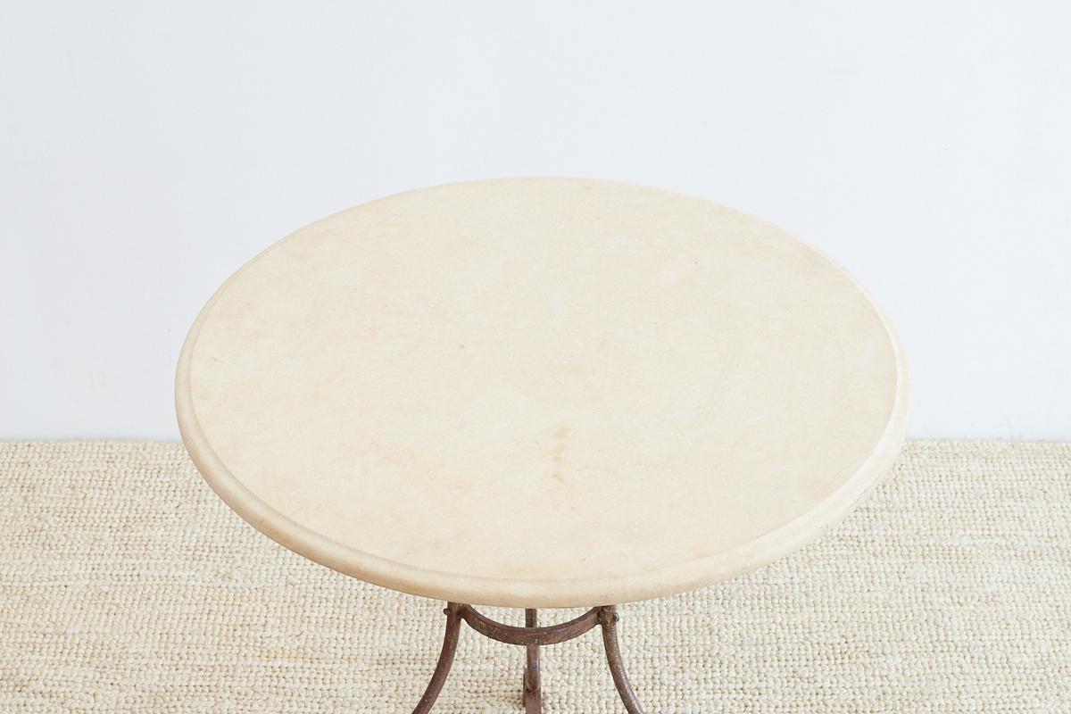 French Style Stone Top Bistro or Cafe Table 5