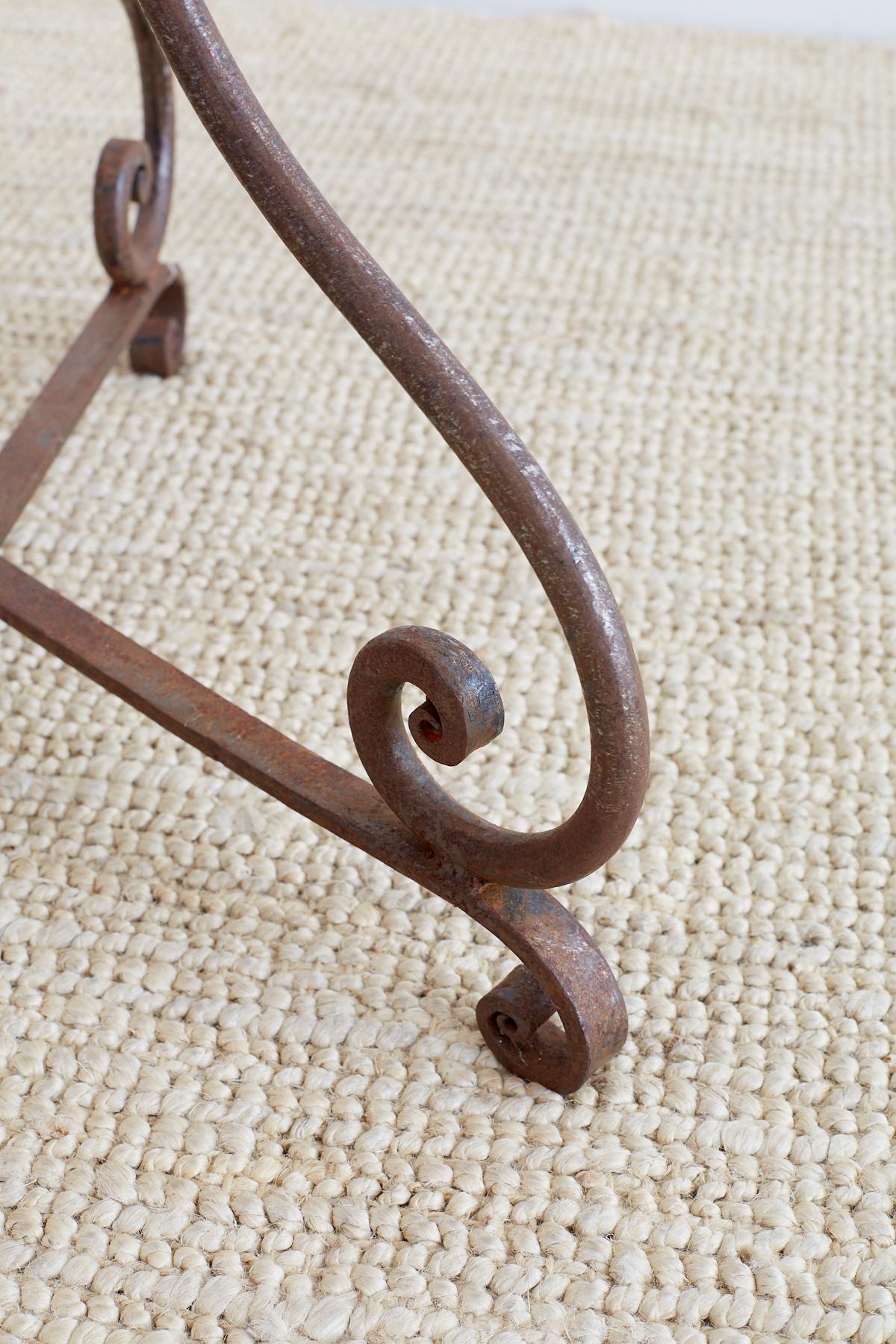 French Style Stone Top Bistro or Cafe Table 6