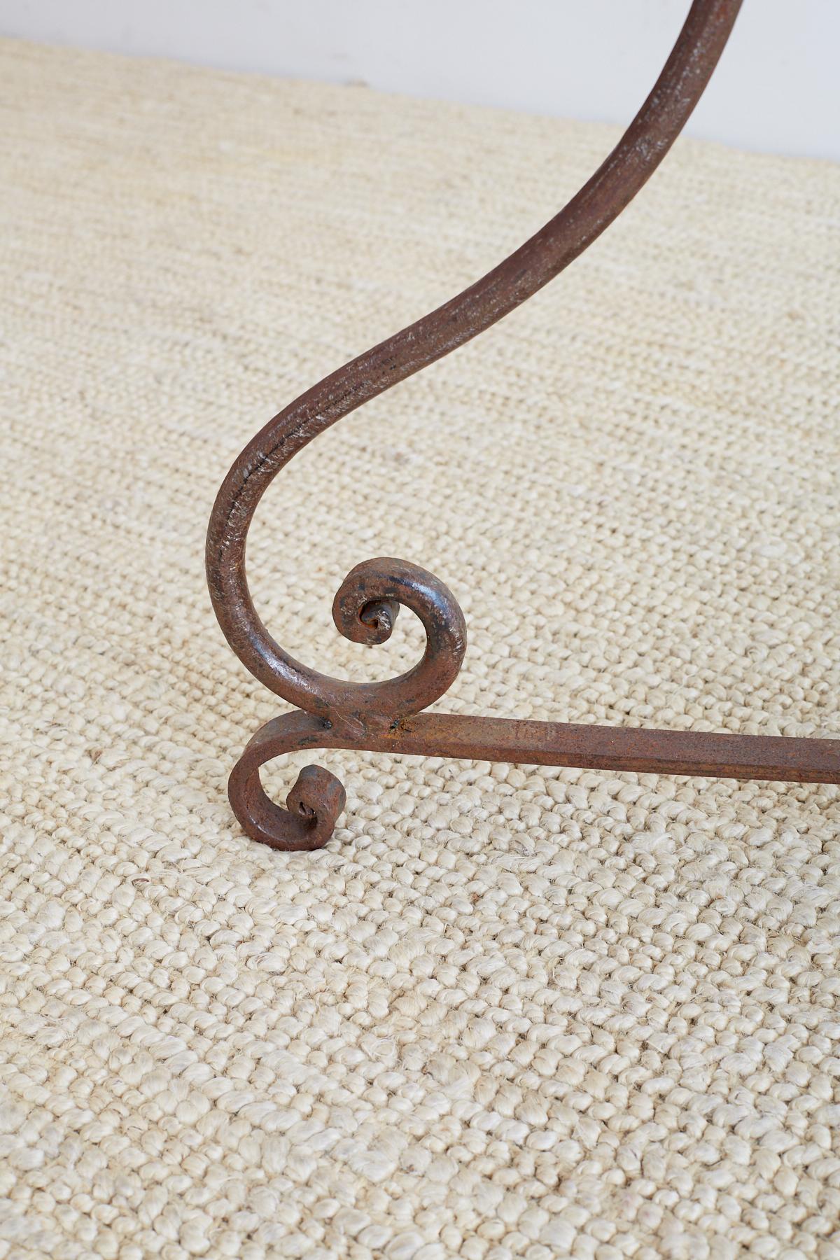 French Style Stone Top Bistro or Cafe Table 7