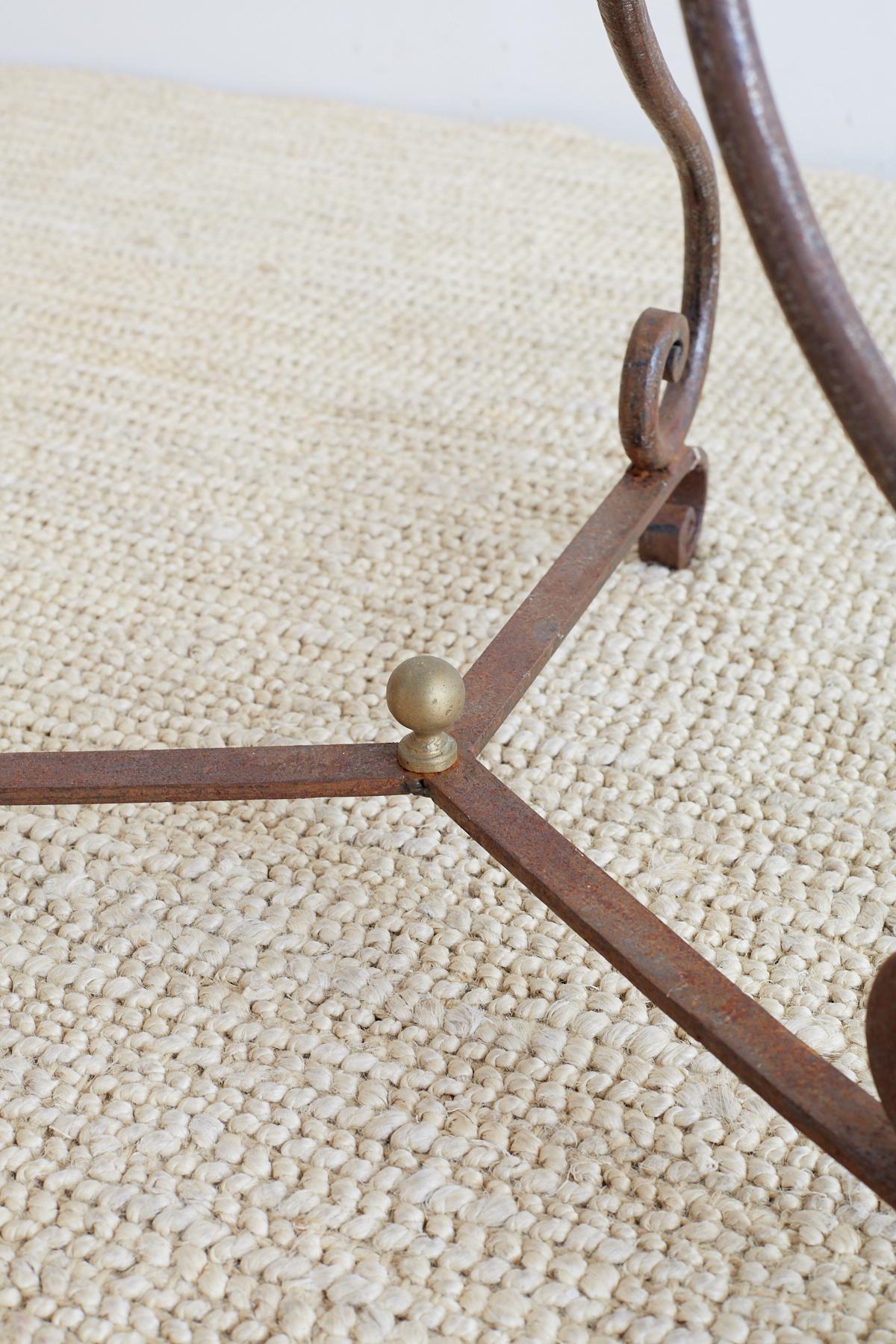 French Style Stone Top Bistro or Cafe Table 9