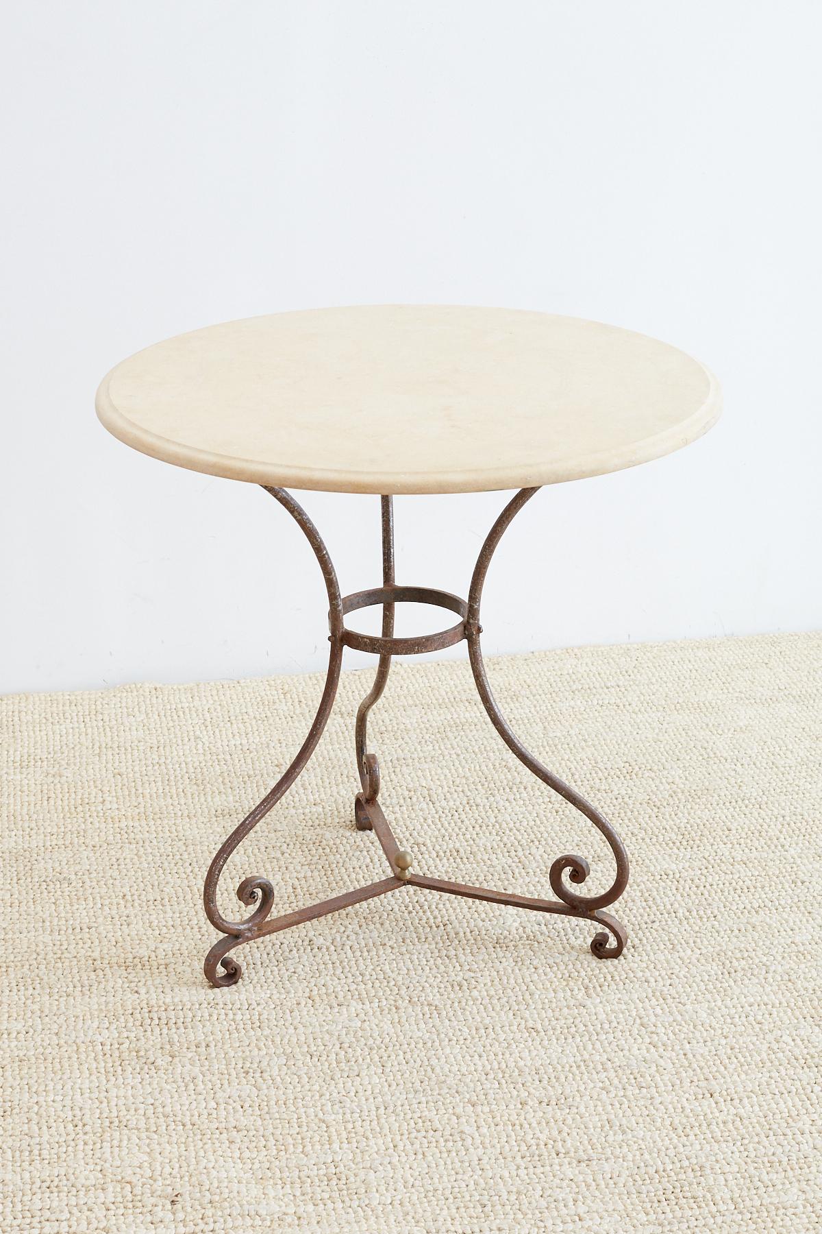 20th Century French Style Stone Top Bistro or Cafe Table