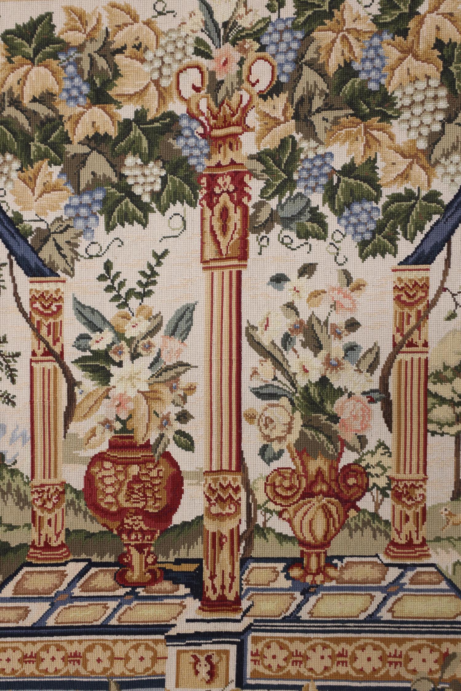 Aubusson Tapis en textile de laine de style français à motifs décoratifs muraux en tapisserie en vente
