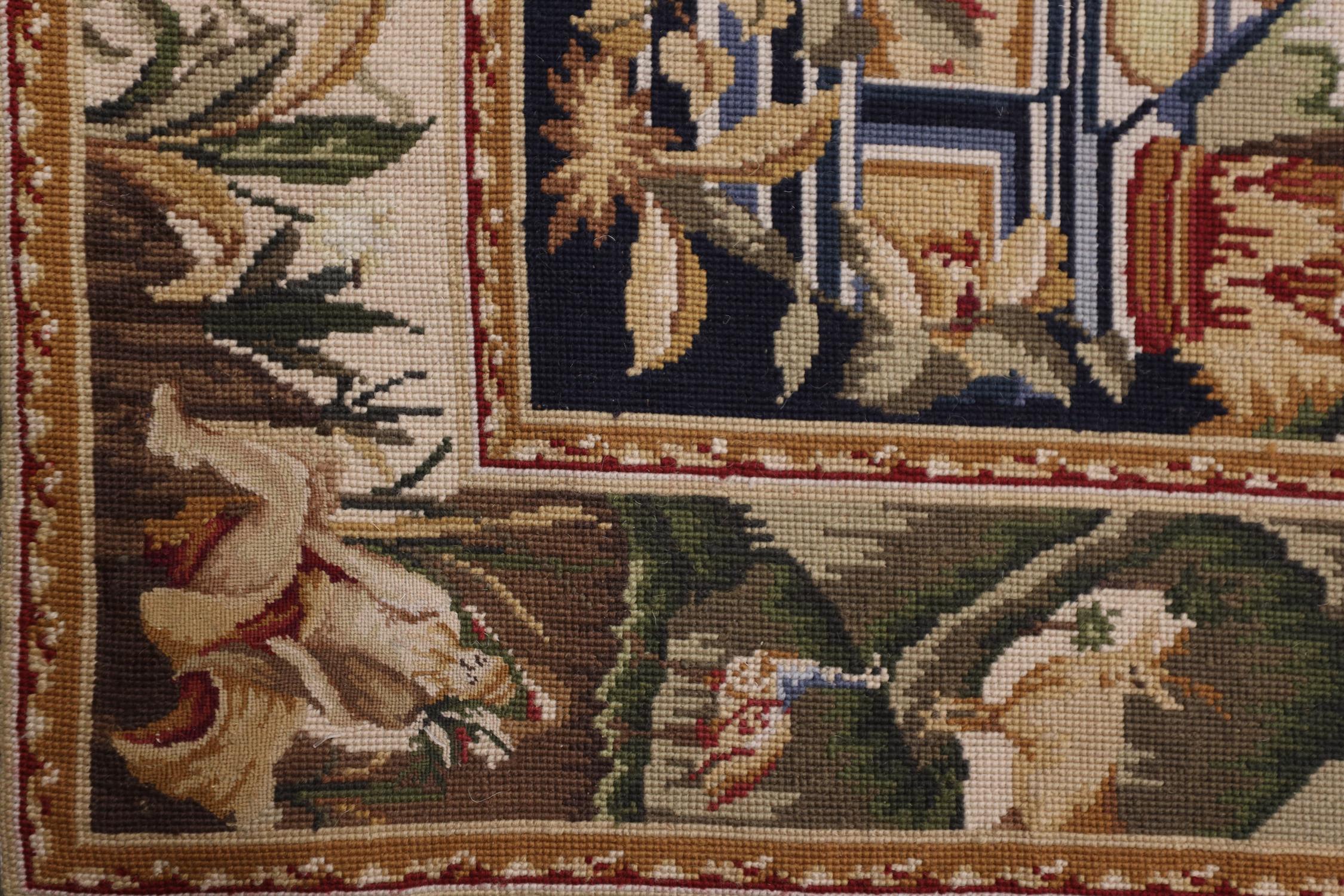 Chinois Tapis en textile de laine de style français à motifs décoratifs muraux en tapisserie en vente