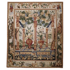 Tapis en textile de laine de style français à motifs décoratifs muraux en tapisserie