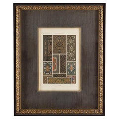 French Style Tapestry Framed Lithograph