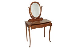 French Style Tiger Oak Vanity Table