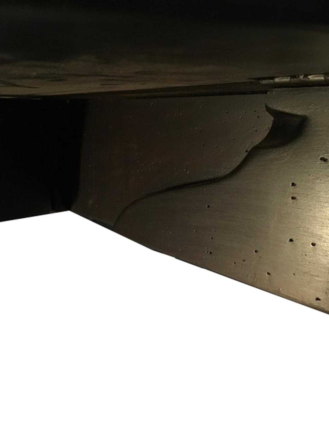 Italien Nussbaum Drop-Leaf Tisch Schwarz lackiert Zeitgenössische Produktion Auf Lager 2