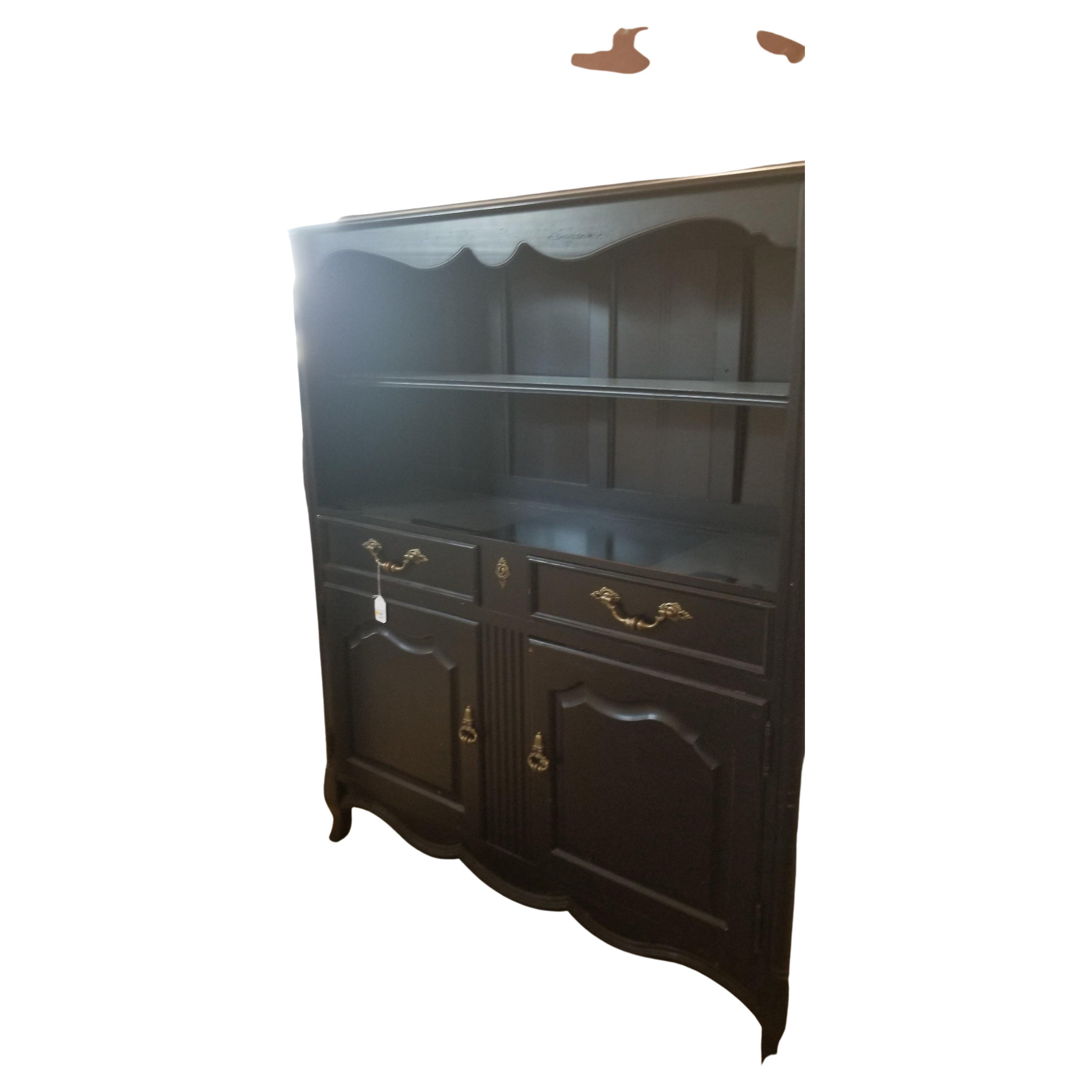 French Styled Open Bookcase/Credenza For Sale