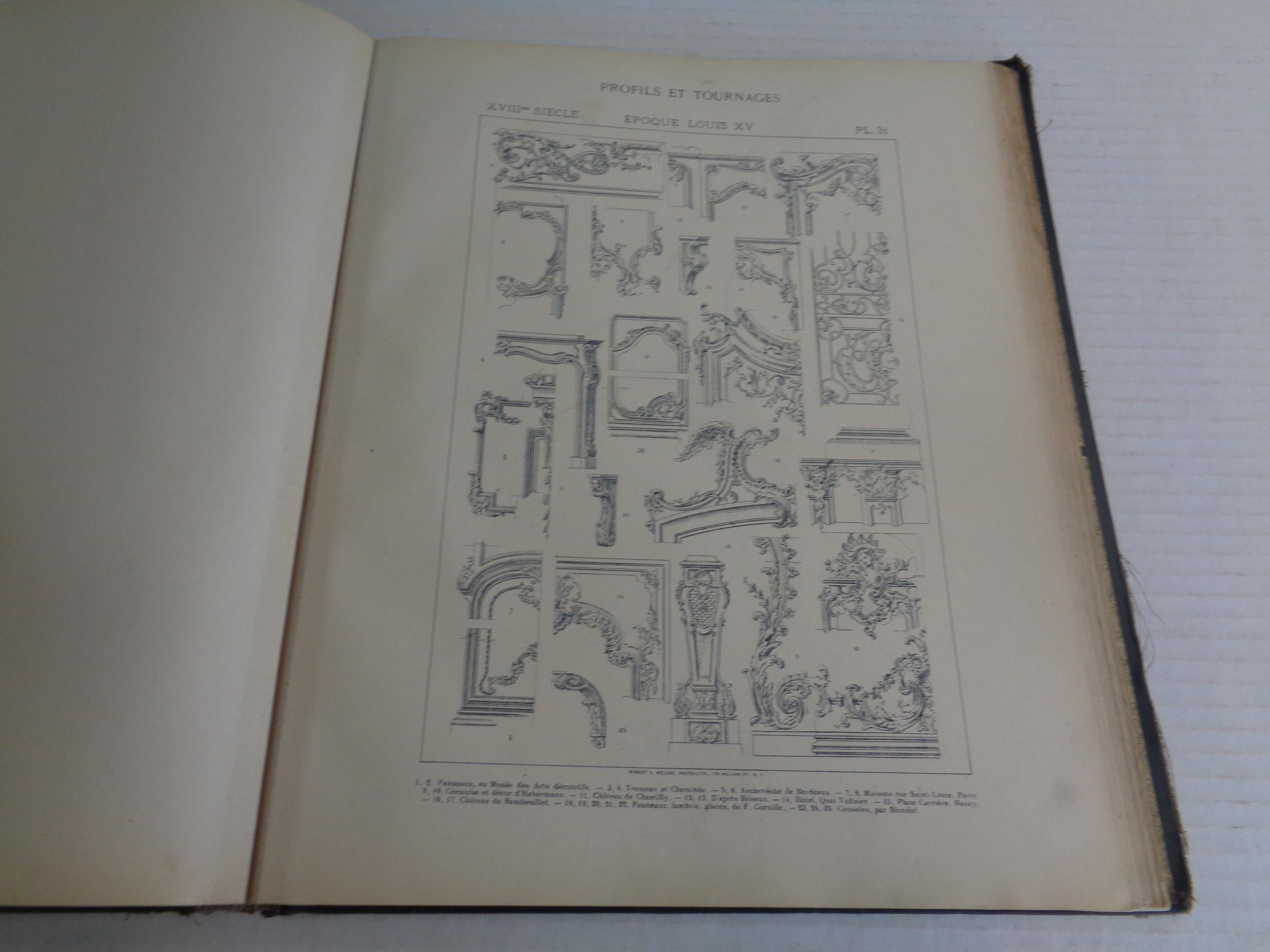  STYLES FRANCAIS : Mobilier & Architecture - Bajot, Paris - 19th C. Folio Book en vente 4