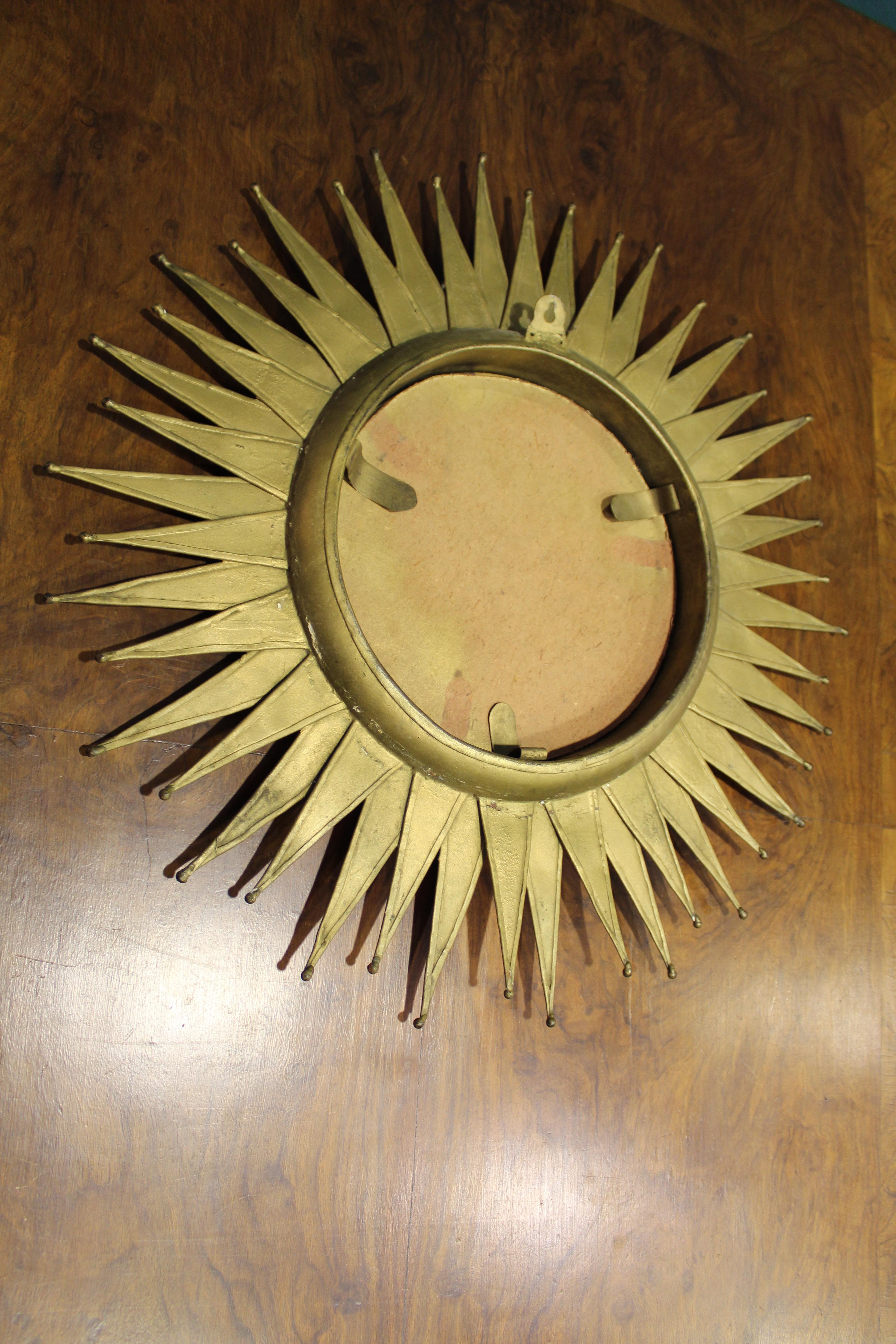Mid-20th Century French Sun Mirror, 1950s
