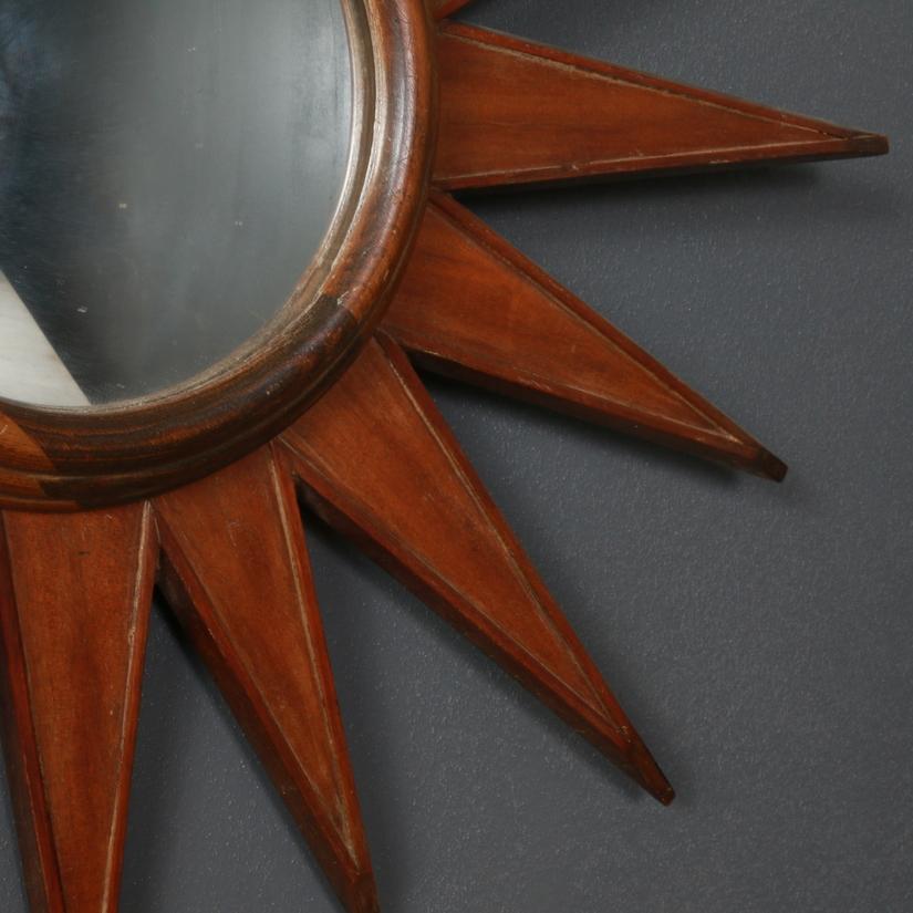 Polished French Sunburst Mirror