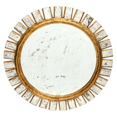 French Sunburst Mirror in the Manner of Line Vautrin