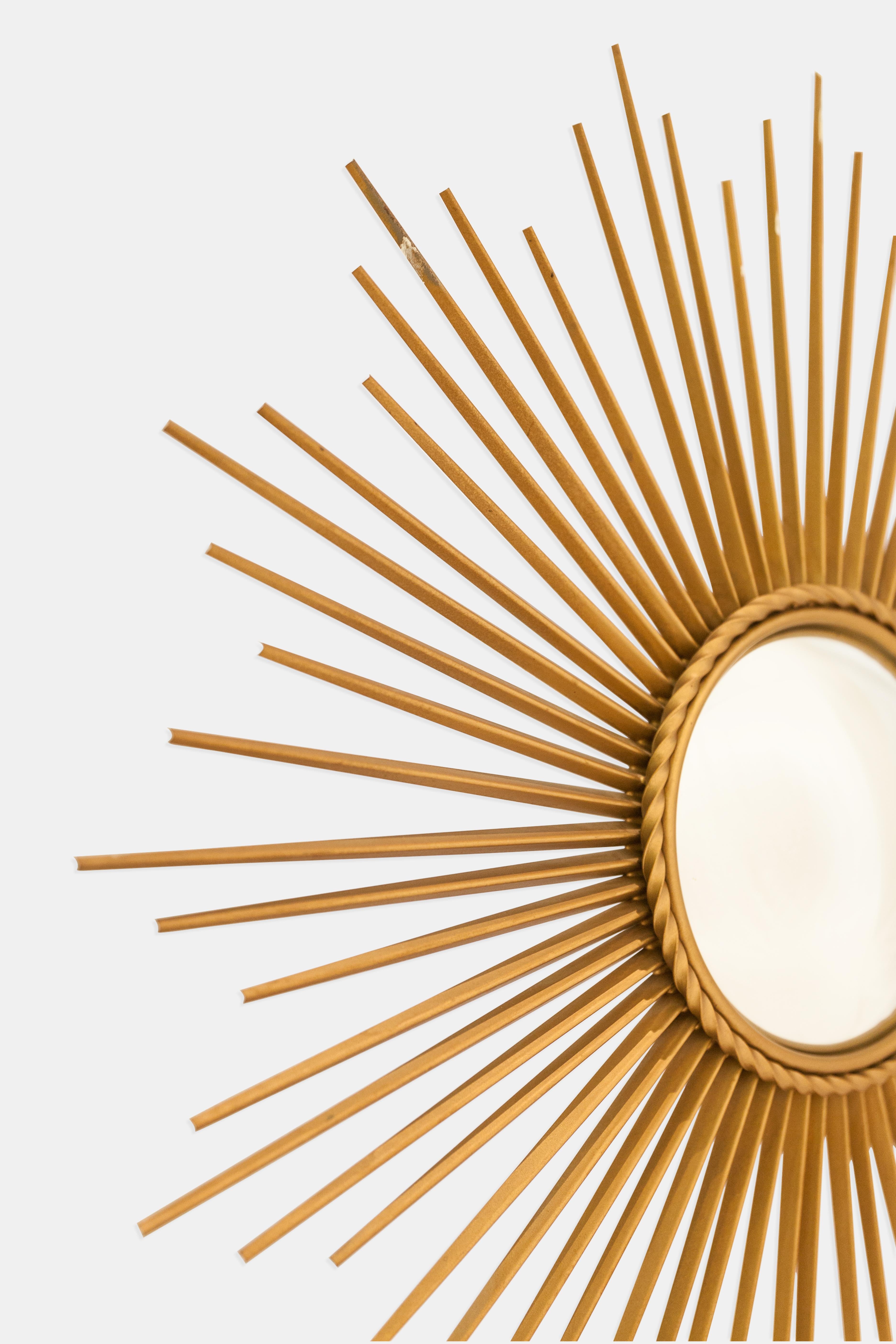 Metallo Specchio francese a raggiera 