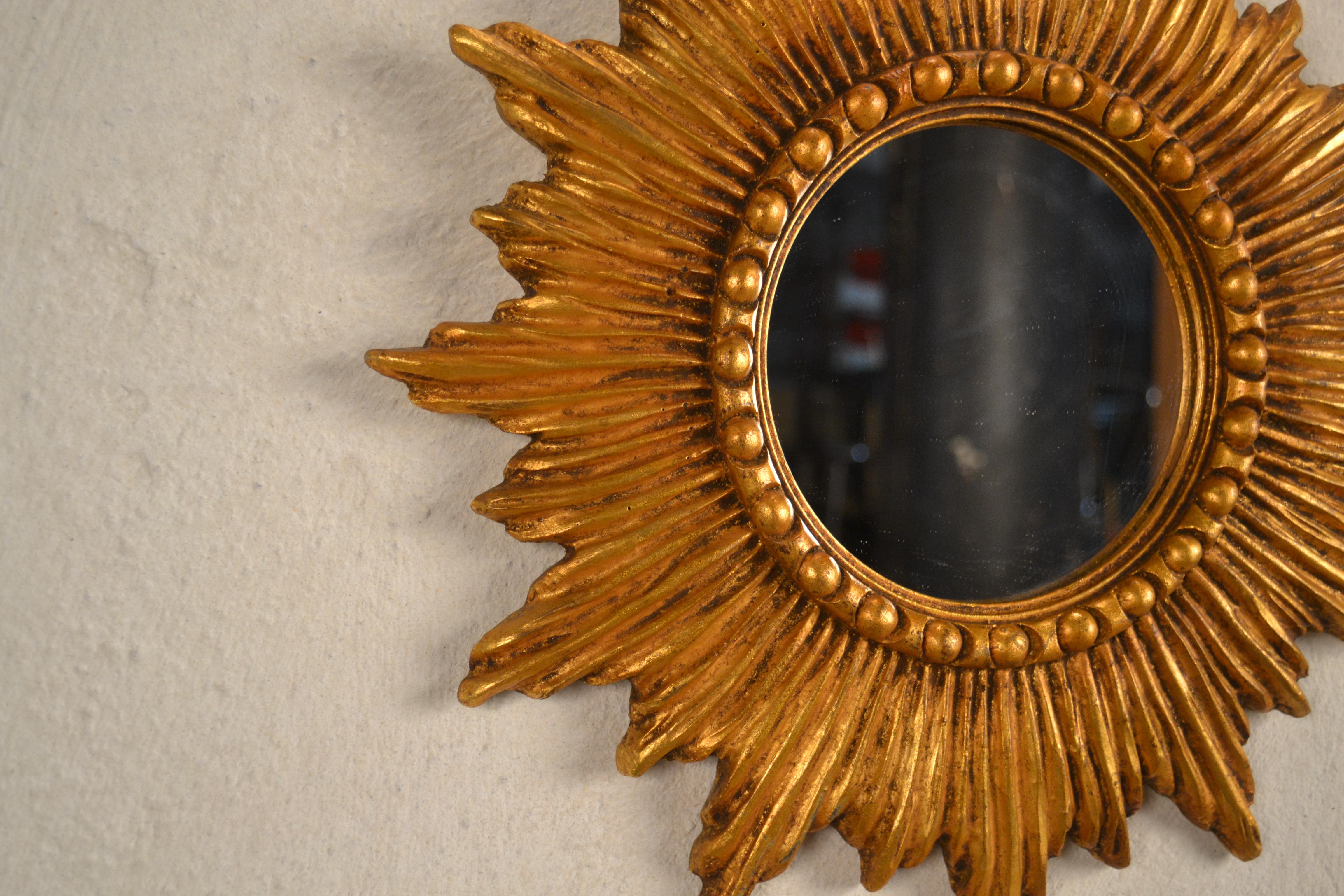 Mid-Century Modern French, Sunny Mirror from the 1950s For Sale