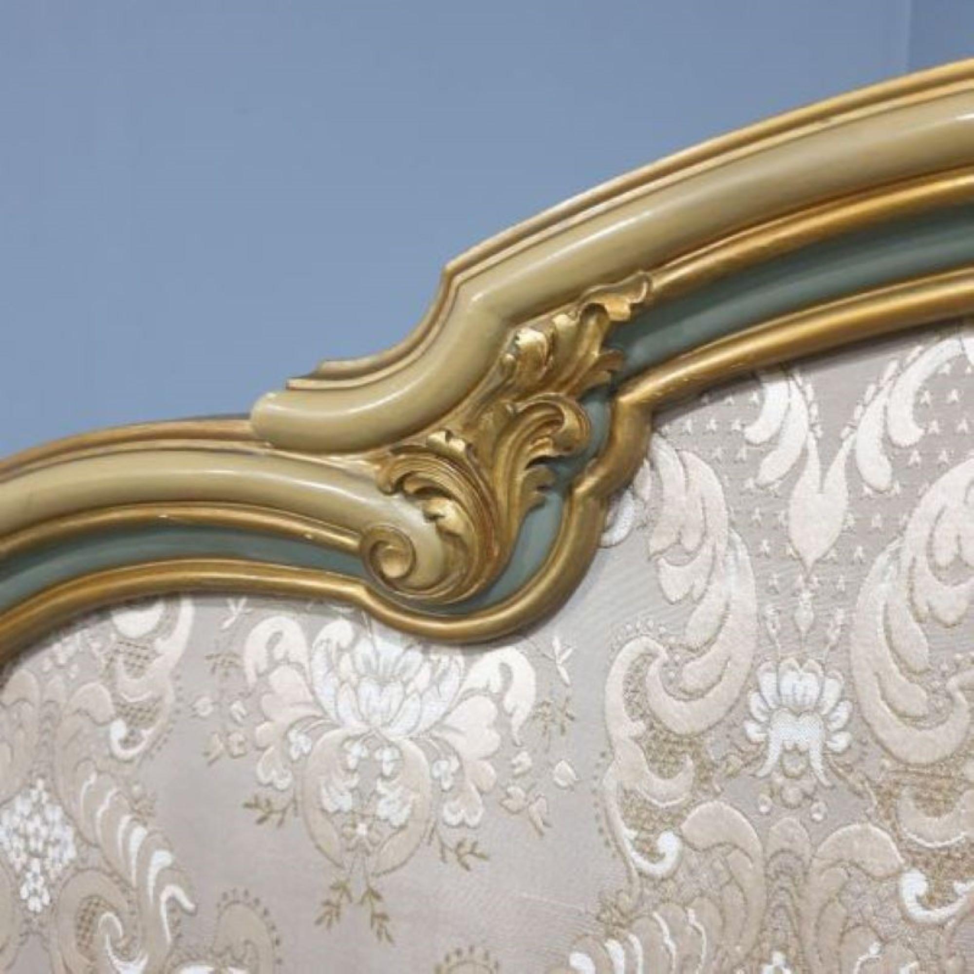 French Super King Size Painted Bed For Sale 4