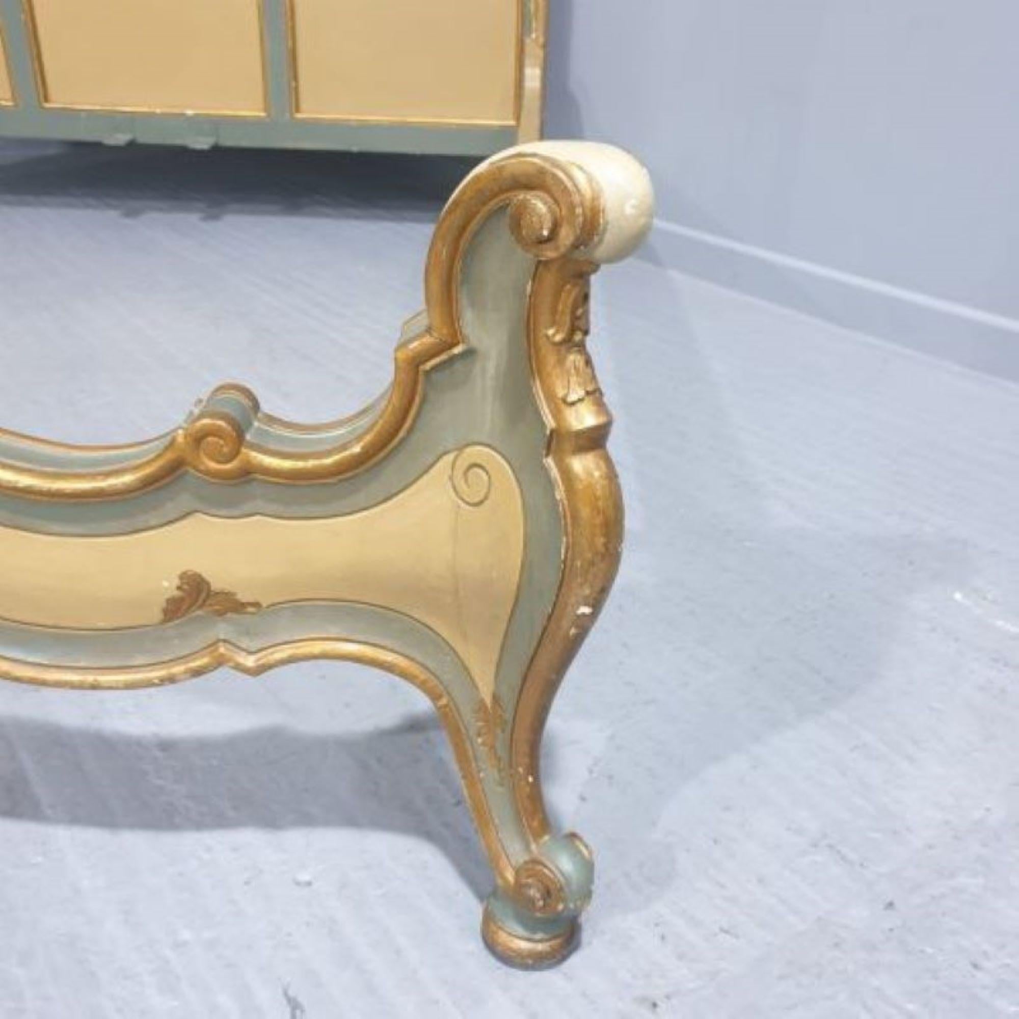 French Super King Size Painted Bed For Sale 5