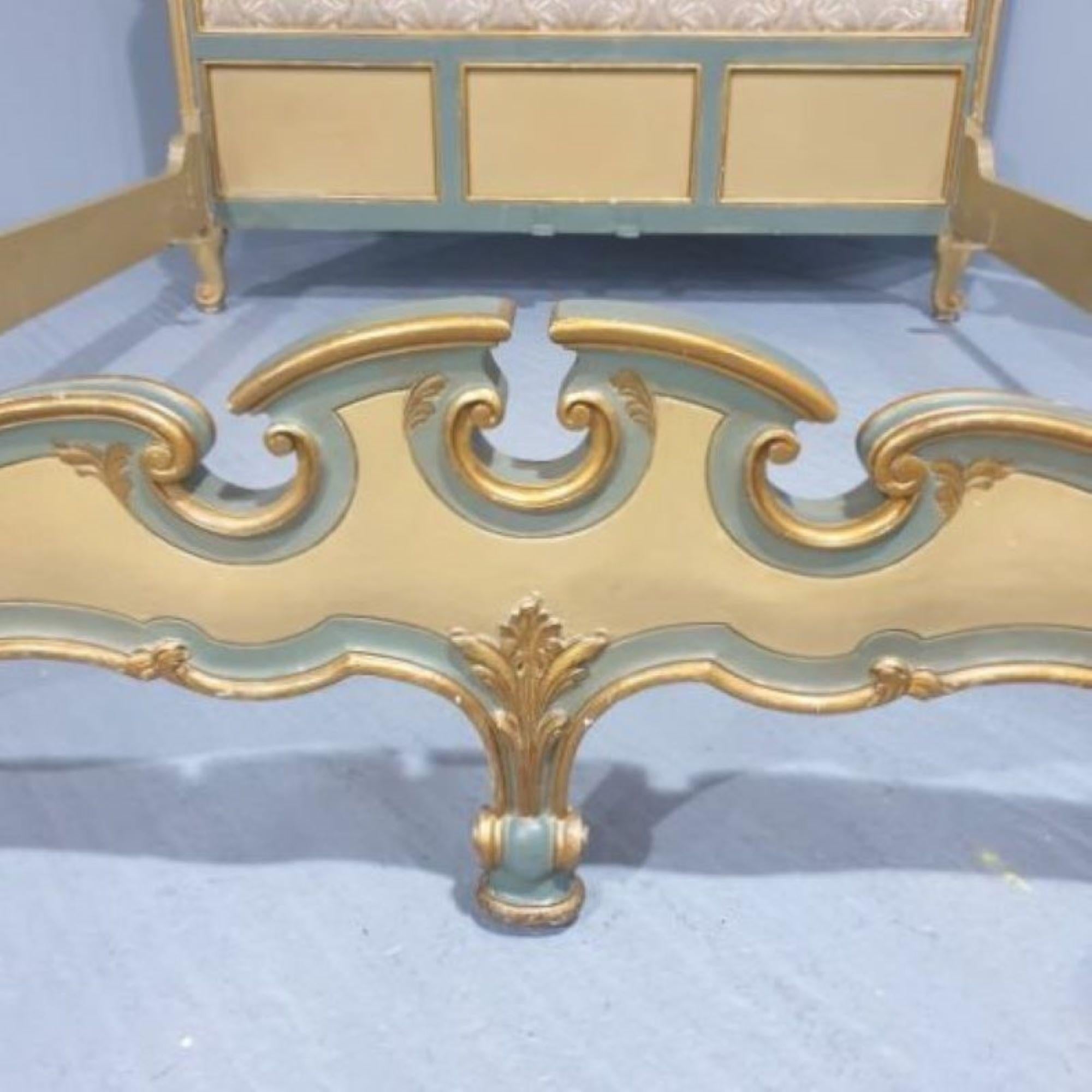 French Super King Size Painted Bed For Sale 7