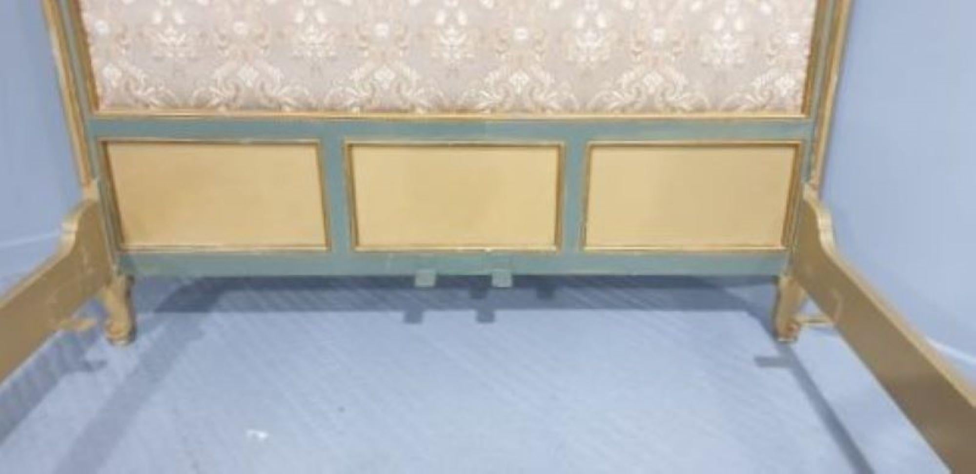 Rococo French Super King Size Painted Bed For Sale