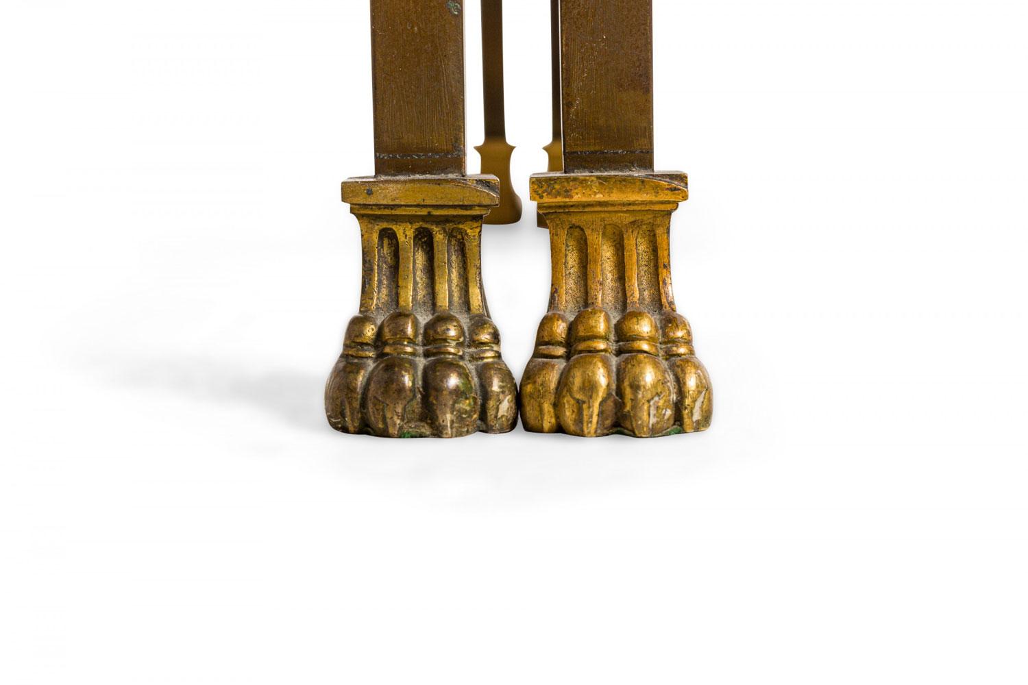 French Surtout De Plateau Three Piece Mirror and Bronze Coffee Table en vente 13