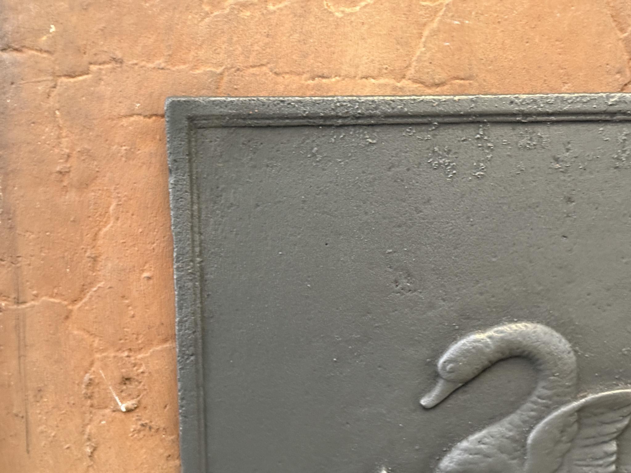 XIX secolo Rivestimento per caminetto / backsplash francese a forma di 