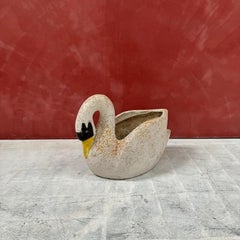 French Swan Garden Concrete Planter