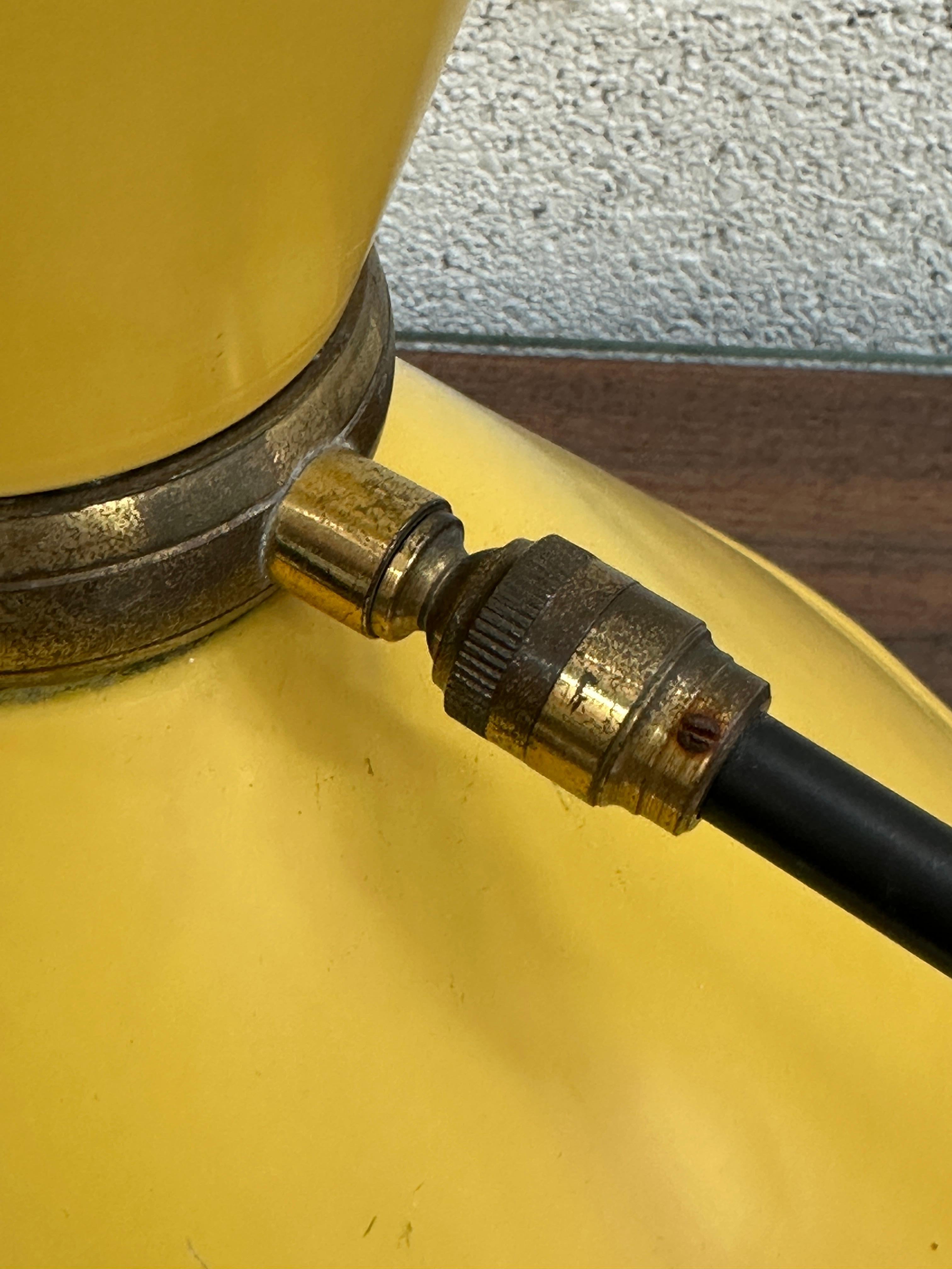 Metal French Swing Arm Wall Lamp by Rene Mathieu, circa 1950s For Sale