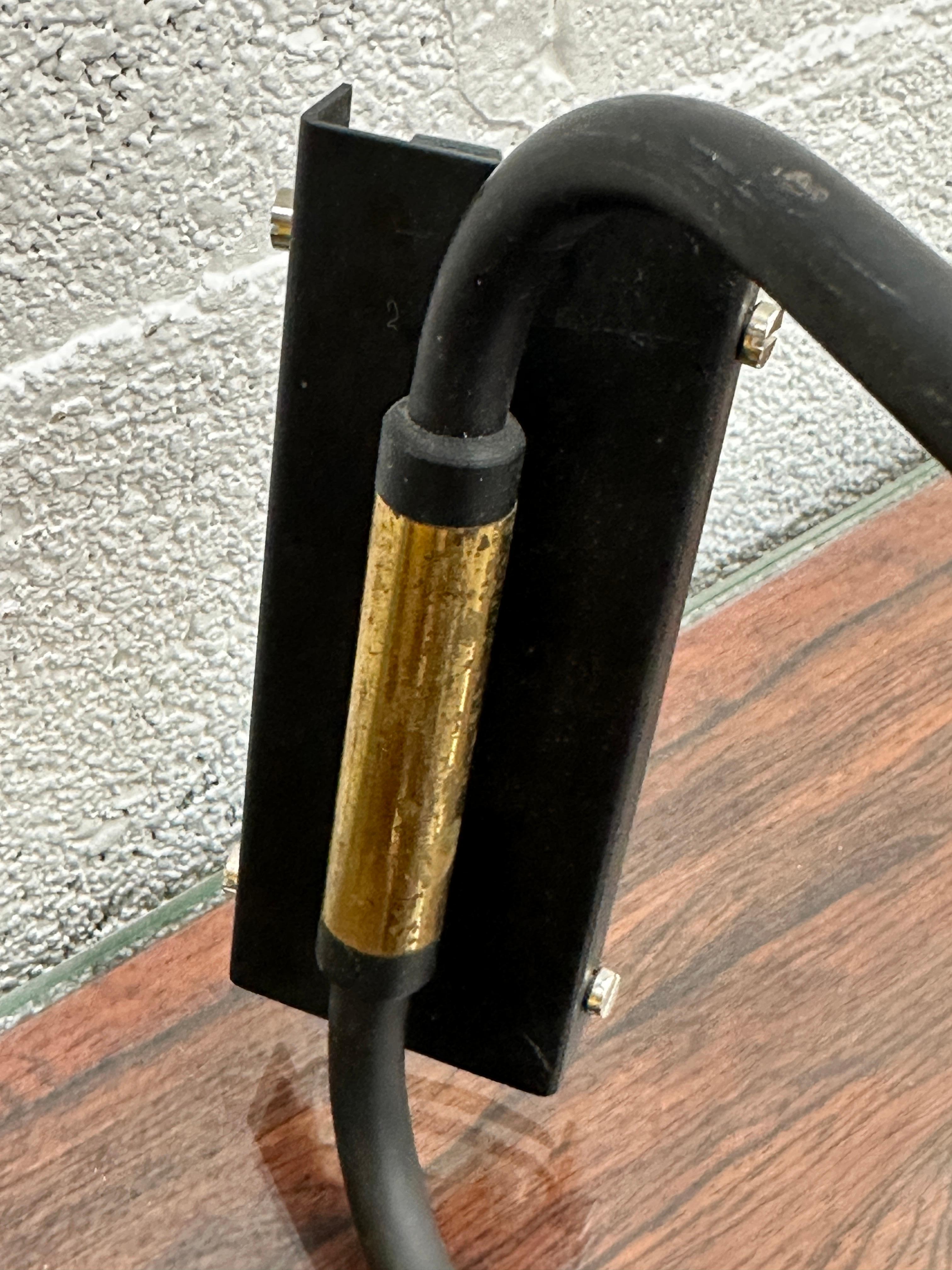 French Swing Arm Wall Lamp by Rene Mathieu, circa 1950s For Sale 2