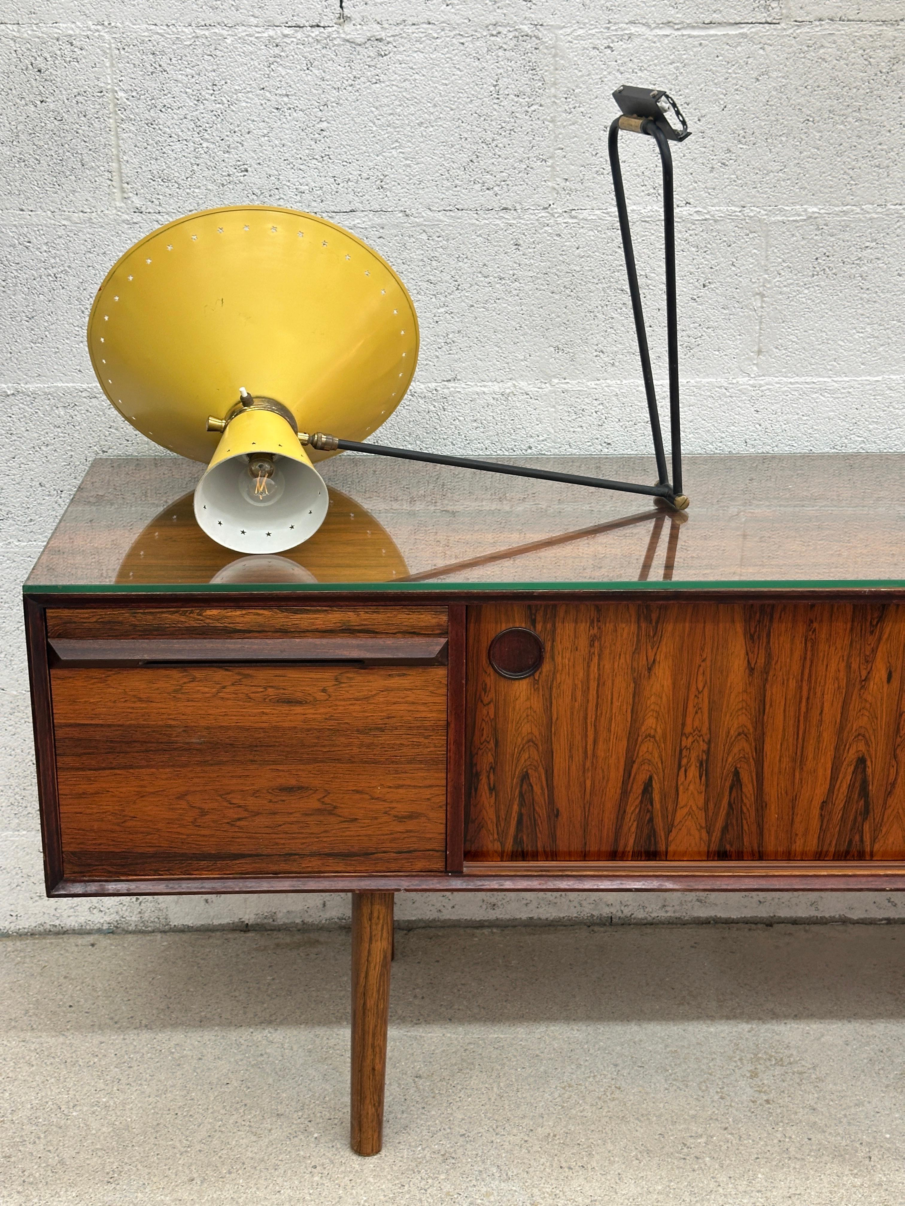 French Swing Arm Wall Lamp by Rene Mathieu, circa 1950s For Sale 4